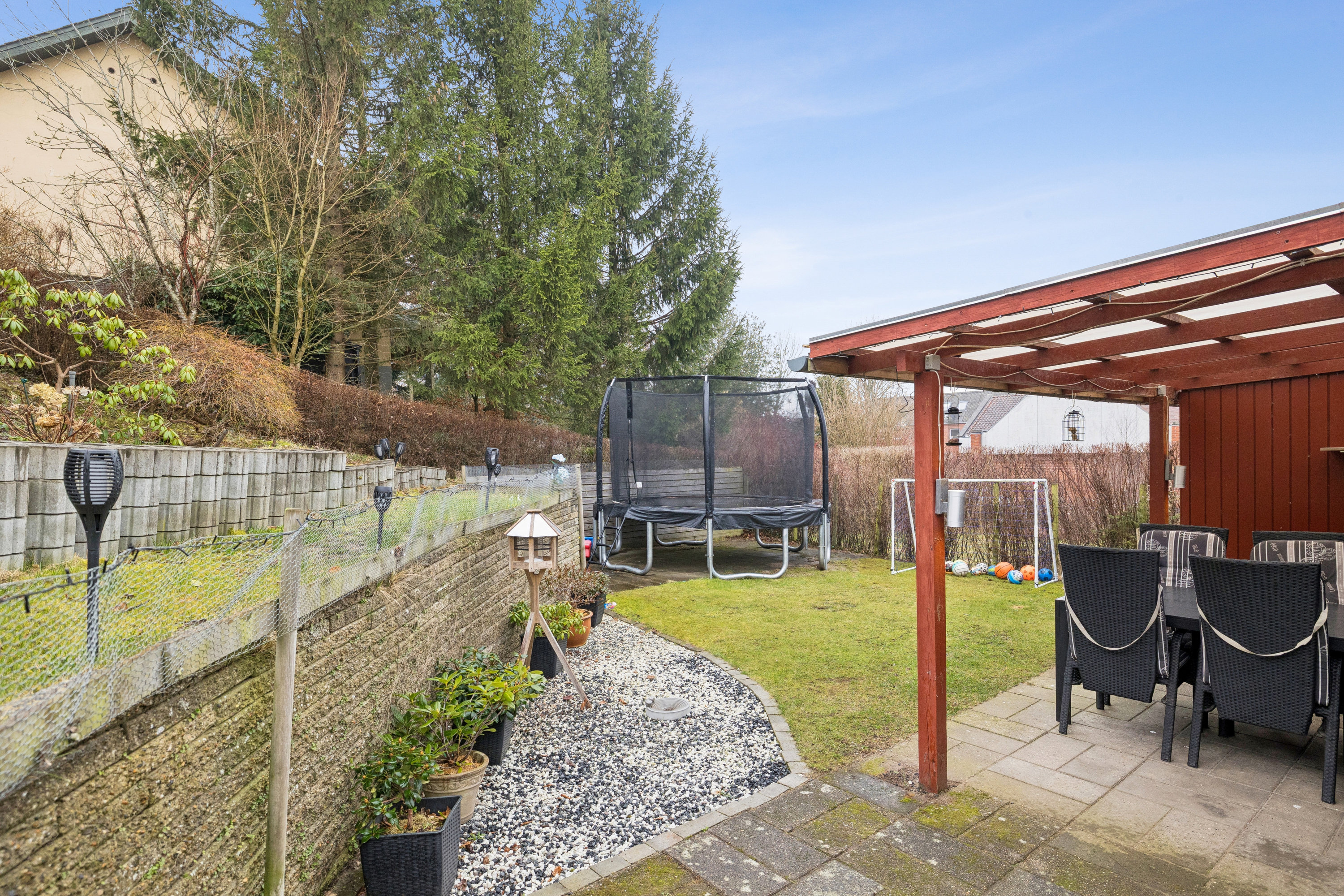 Fremhævet terrasse billede i fuldskærmstilstand. Billede af Viborgvej 5F, Klejtrup, 9500 Hobro