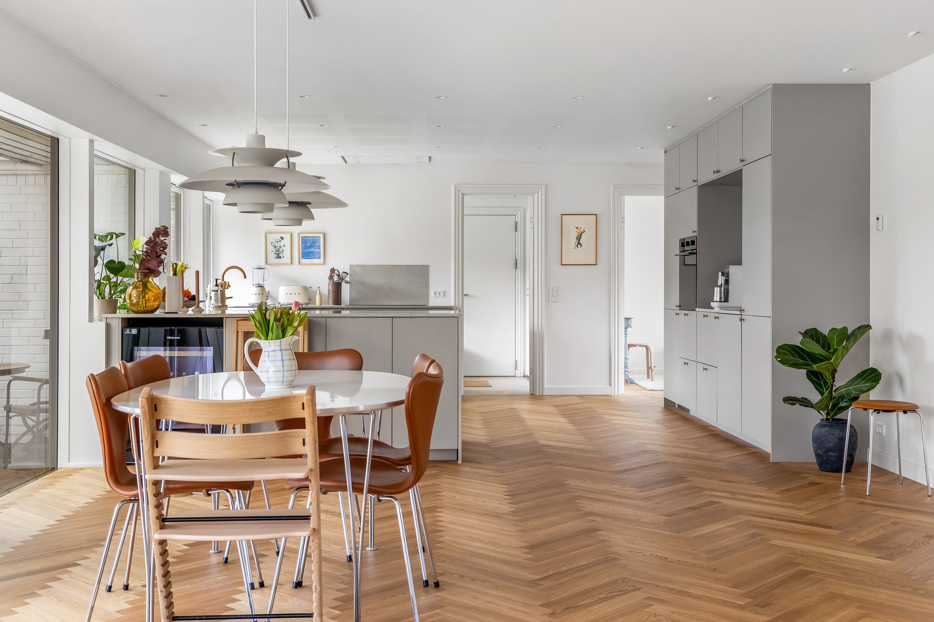 Fremhævet køkken alrum billede i fuldskærmstilstand. Billede af Fyrkatvej 12, 3650 Ølstykke