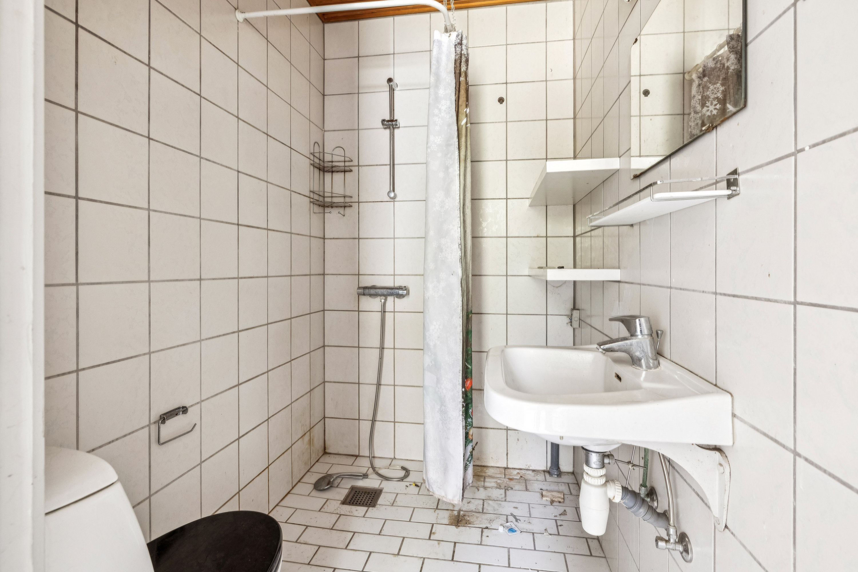 Fremhævet badeværelse billede i fuldskærmstilstand. Billede af Viborgvej 20A+B, Hammershøj, 8830 Tjele