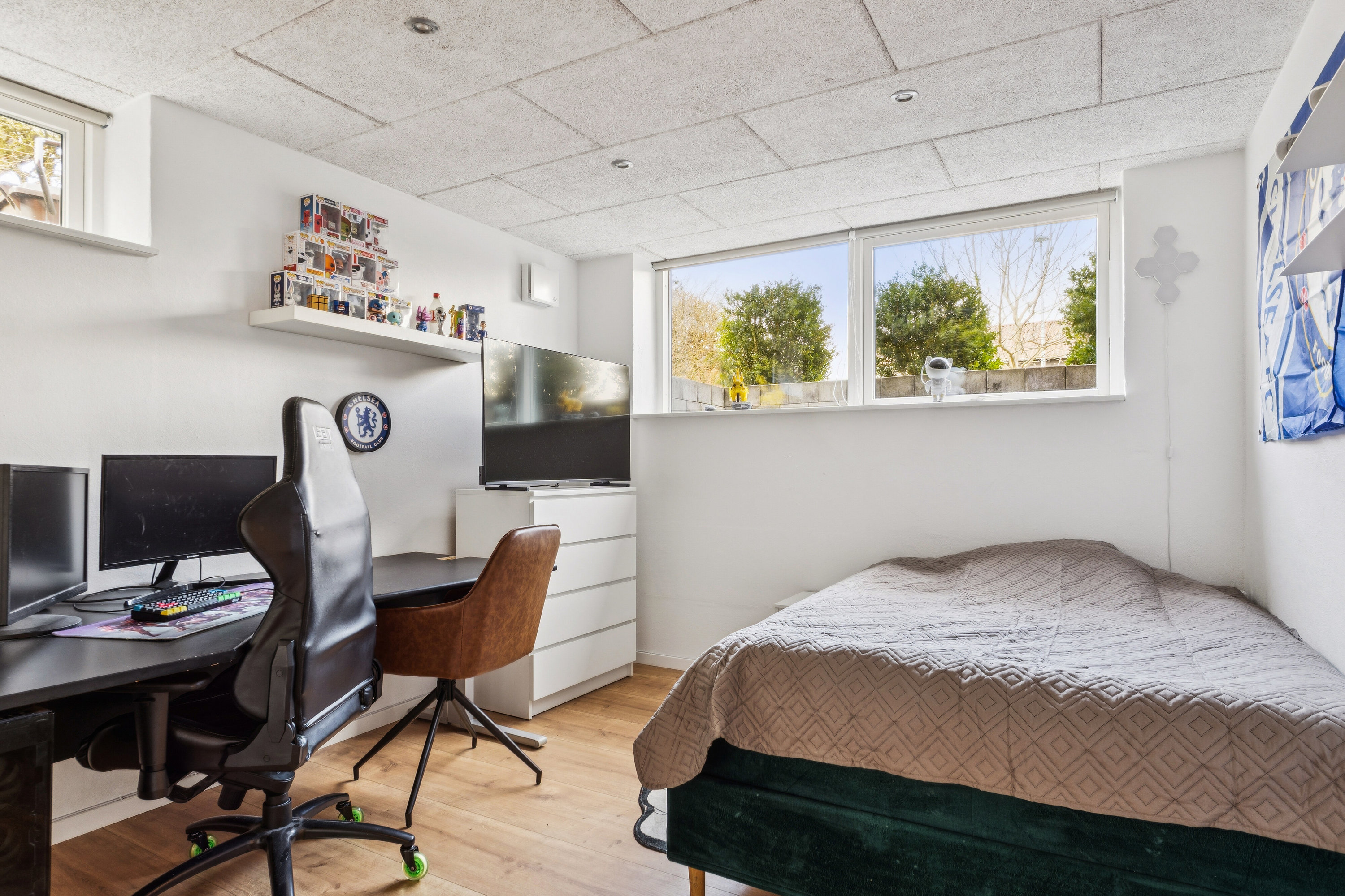 Fremhævet soveværelse billede i fuldskærmstilstand. Billede af Møllegade 66, 7430 Ikast