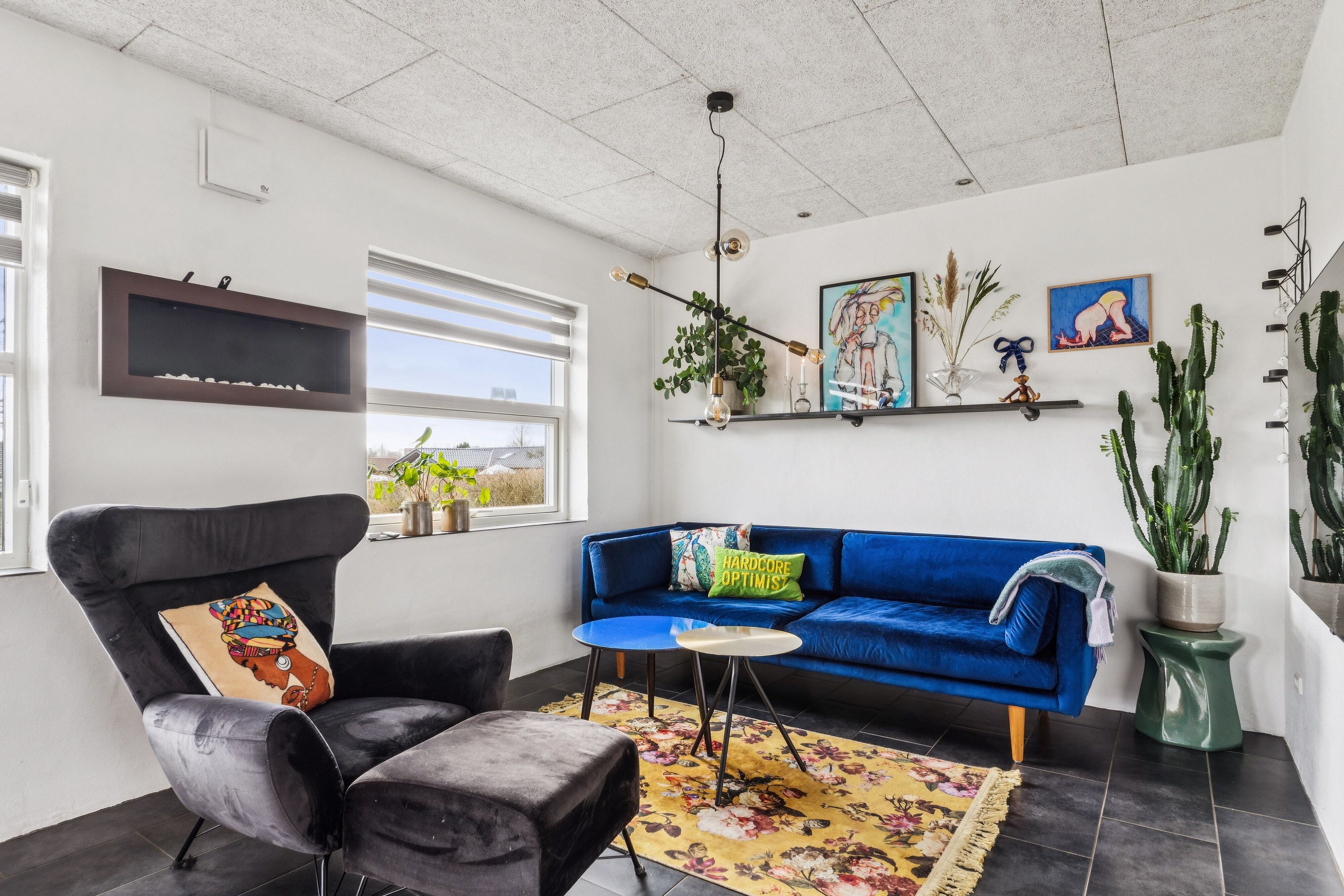 Fremhævet stue billede i fuldskærmstilstand. Billede af Møllegade 66, 7430 Ikast