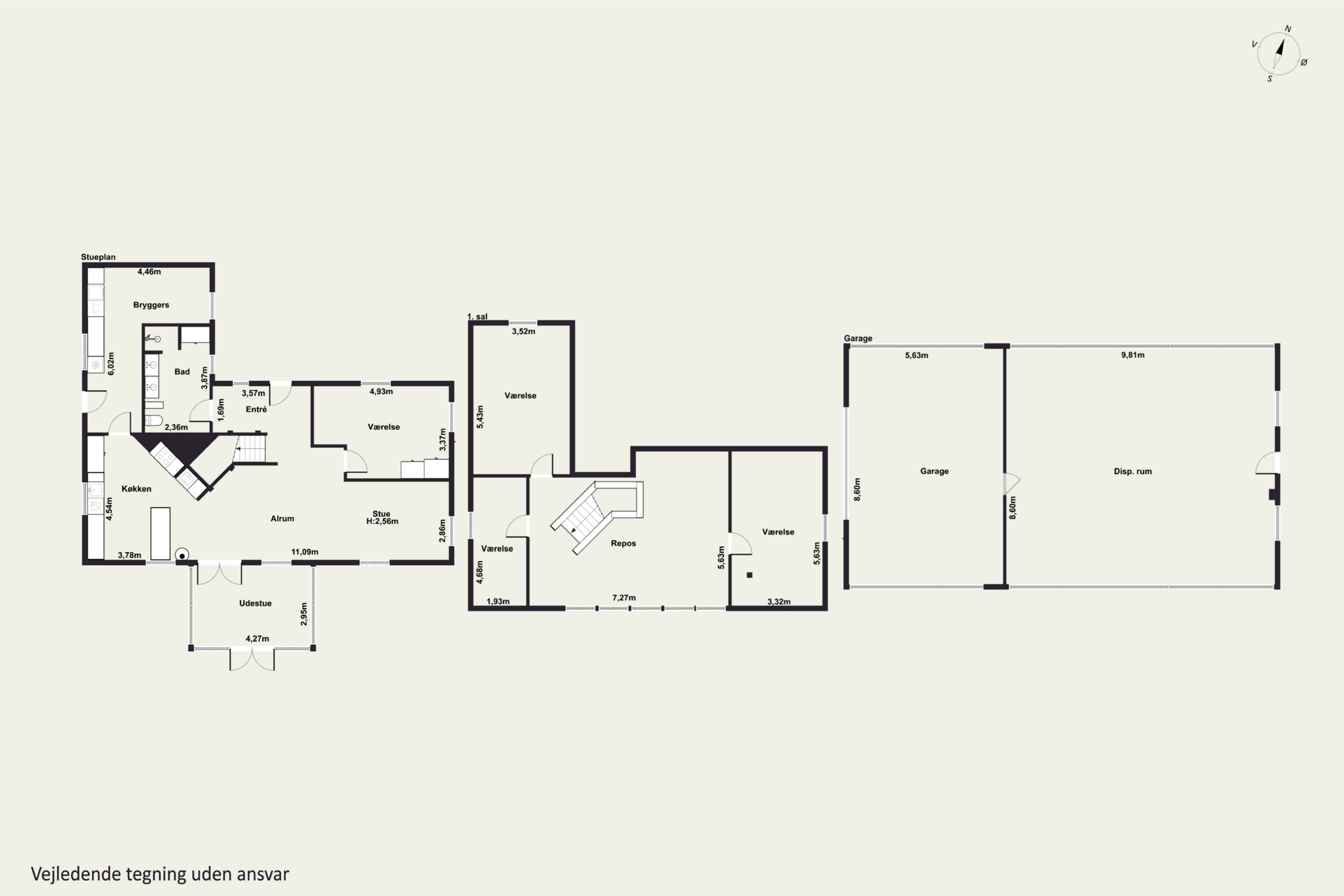 Plantegninger billede af Vesterskovvej 1, Årslev Mark, 5792 Årslev