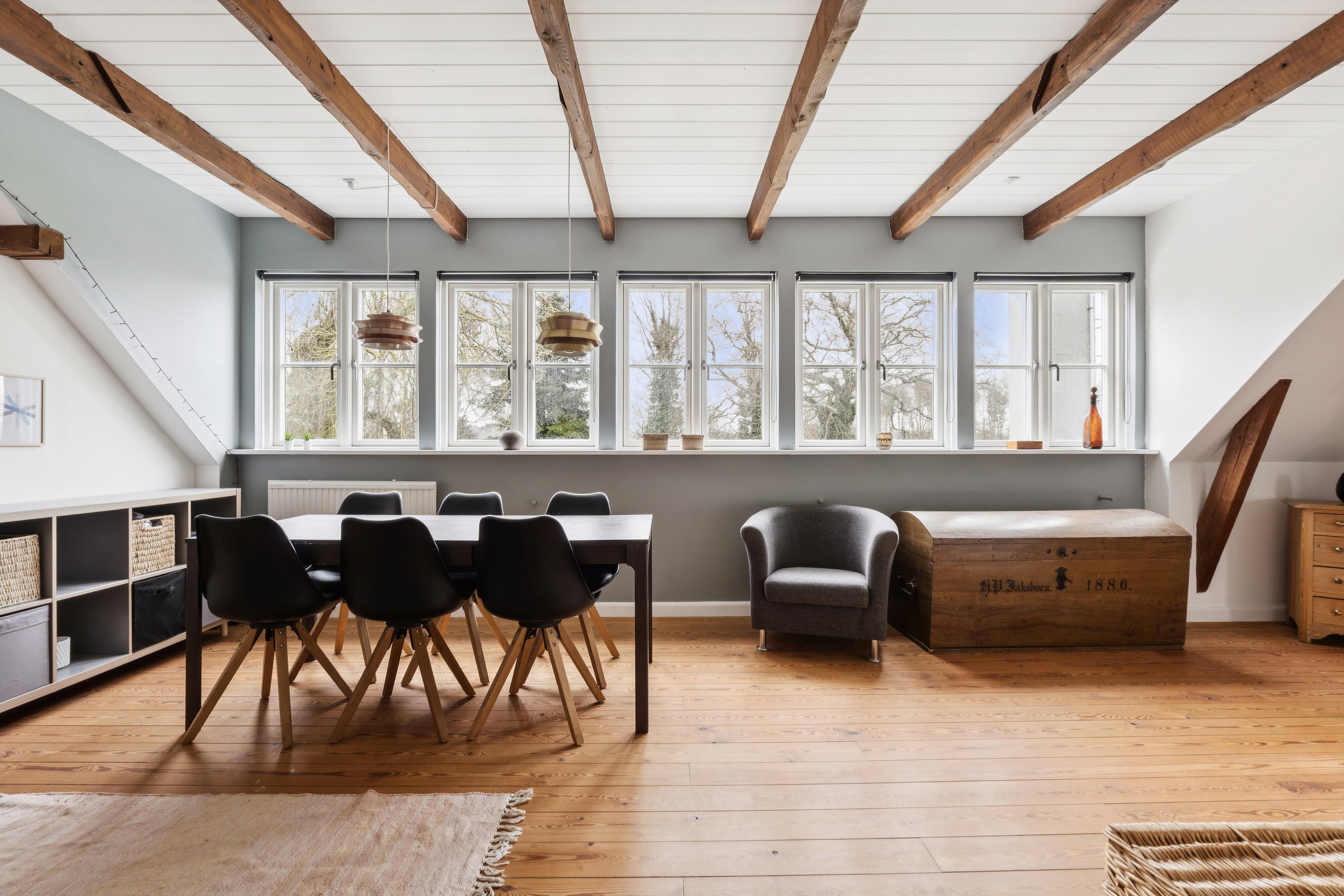 Fremhævet spisestue billede i fuldskærmstilstand. Billede af Vesterskovvej 1, Årslev Mark, 5792 Årslev