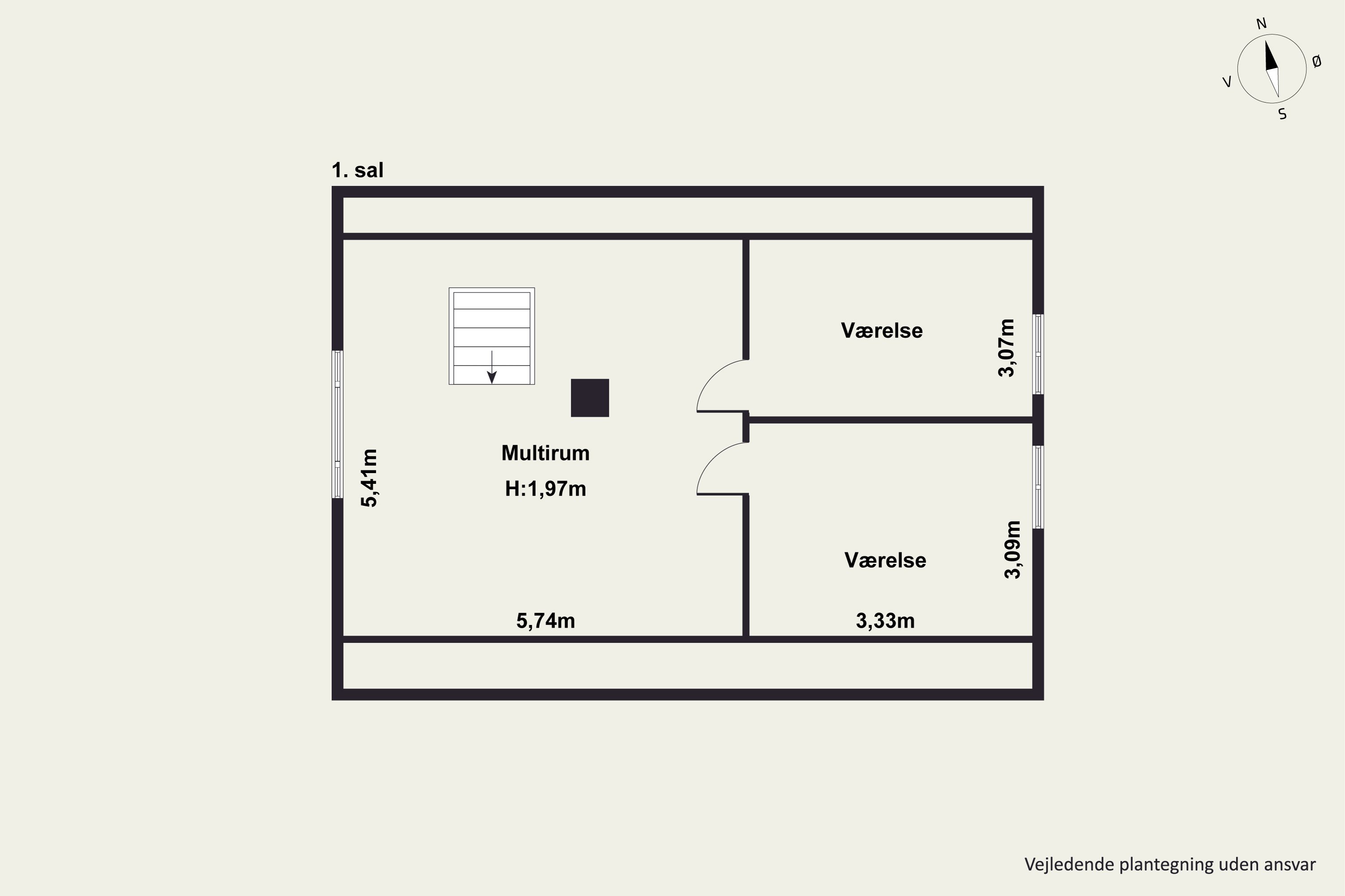 Plantegninger billede af Åbakken 9, Krejbjerg, 7860 Spøttrup