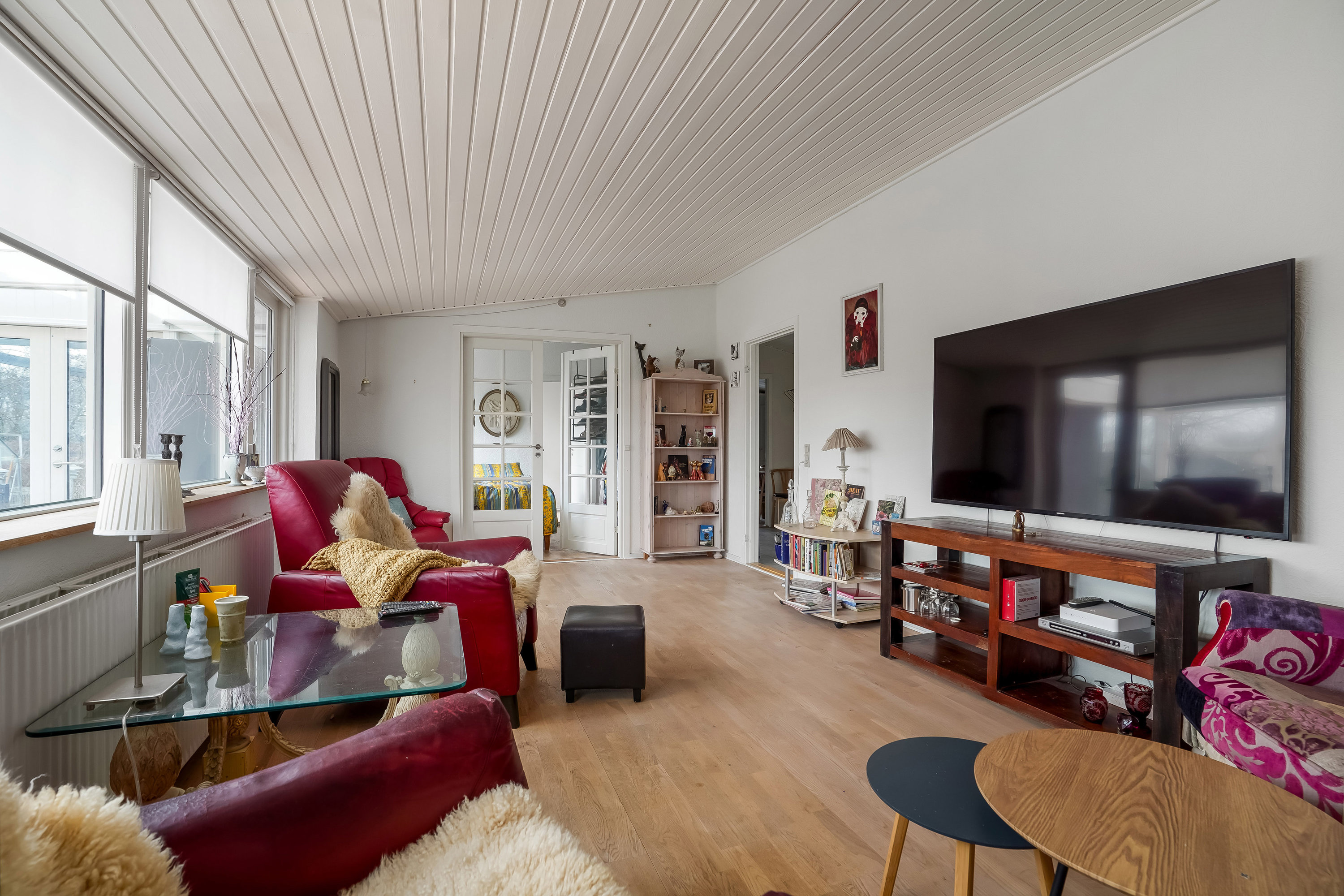 Fremhævet stue billede i fuldskærmstilstand. Billede af Toften 157, 5330 Munkebo