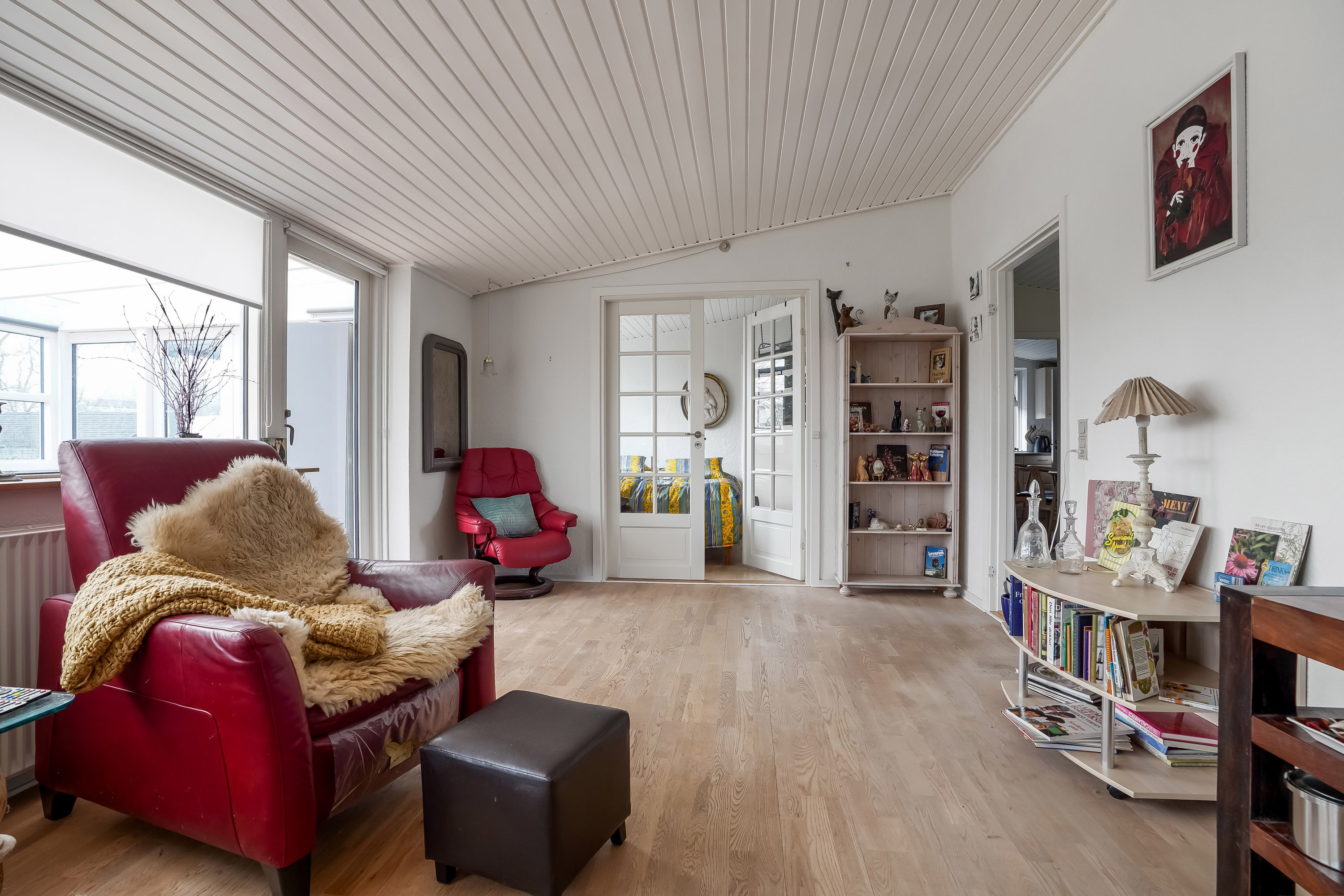 Fremhævet stue billede i fuldskærmstilstand. Billede af Toften 157, 5330 Munkebo