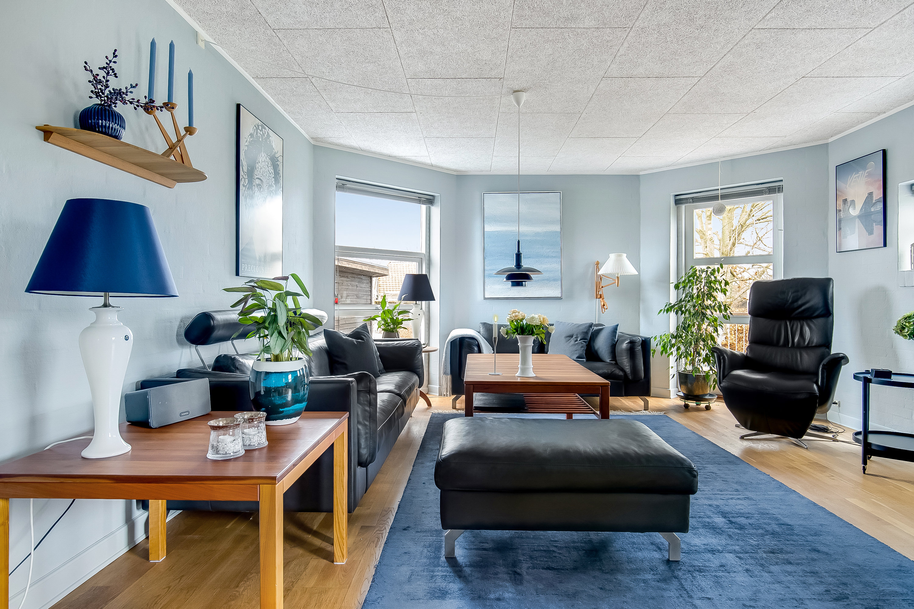 Fremhævet stue billede i fuldskærmstilstand. Billede af Buen 6, Søndermarken, 7100 Vejle