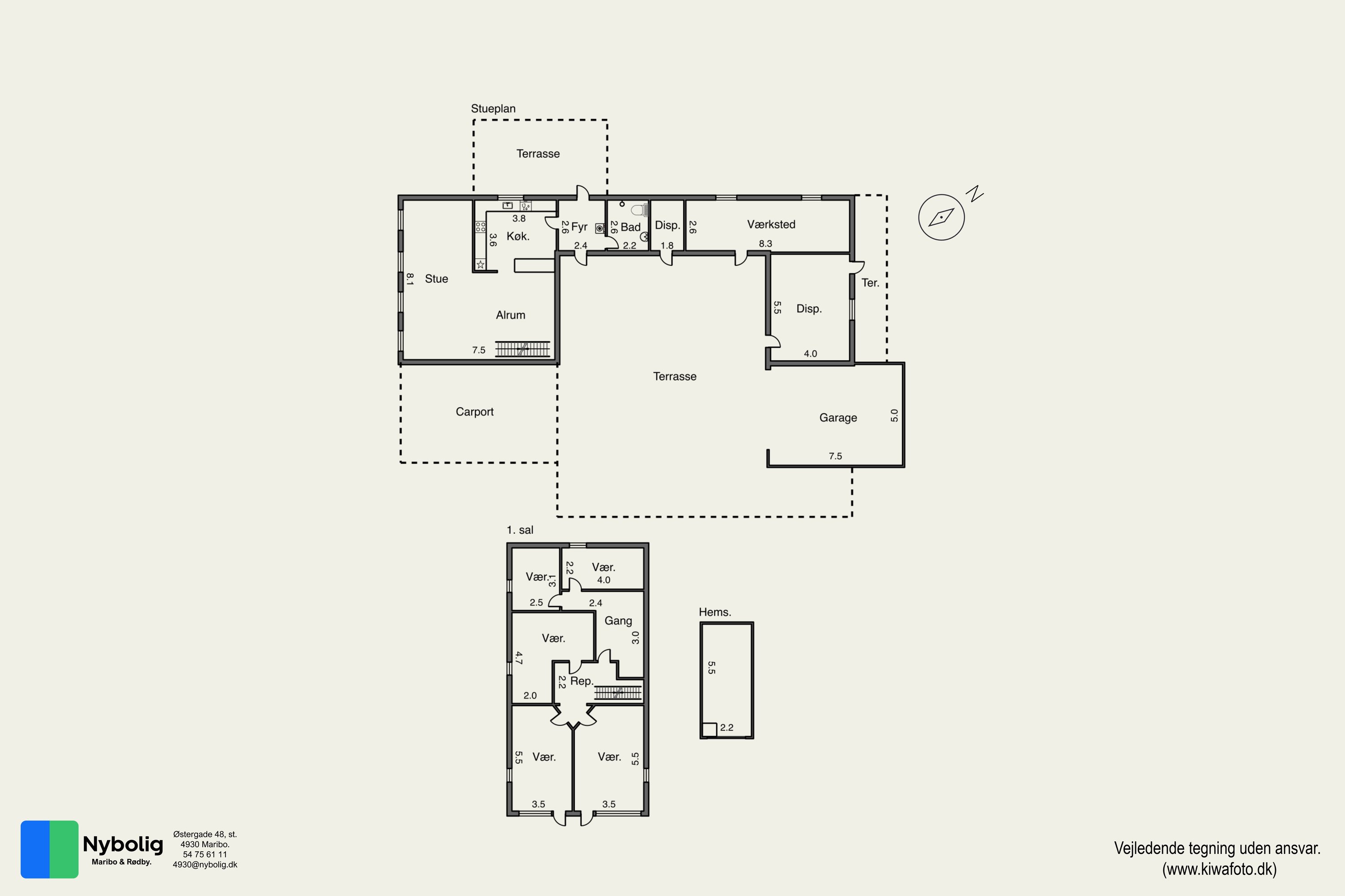 Plantegninger billede af Lerbjergvej 4, 4941 Bandholm