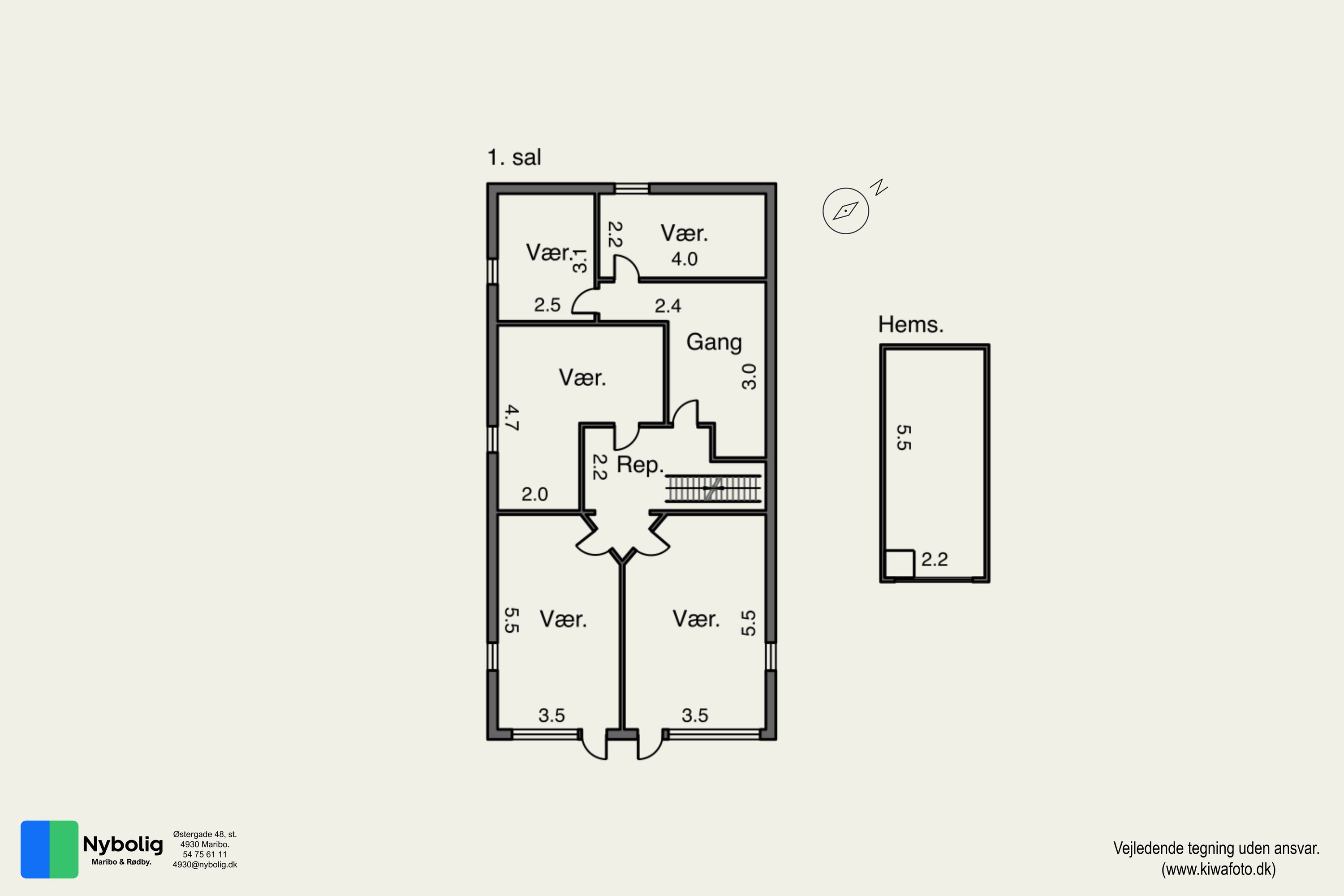 Plantegninger billede af Lerbjergvej 4, 4941 Bandholm
