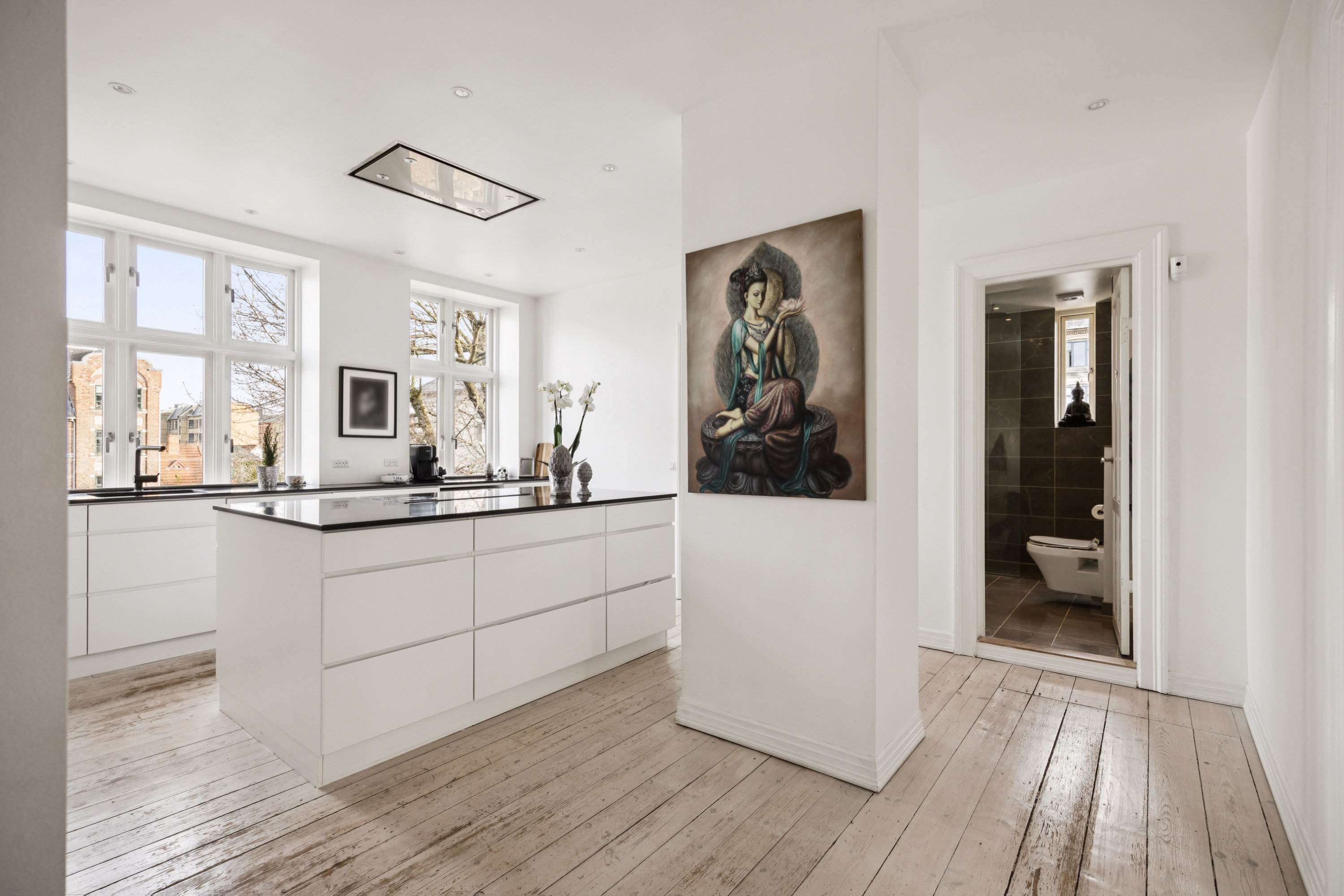 Fremhævet køkken billede i fuldskærmstilstand. Billede af H.C. Ørsteds Vej 20A, 2. th., 1879 Frederiksberg C