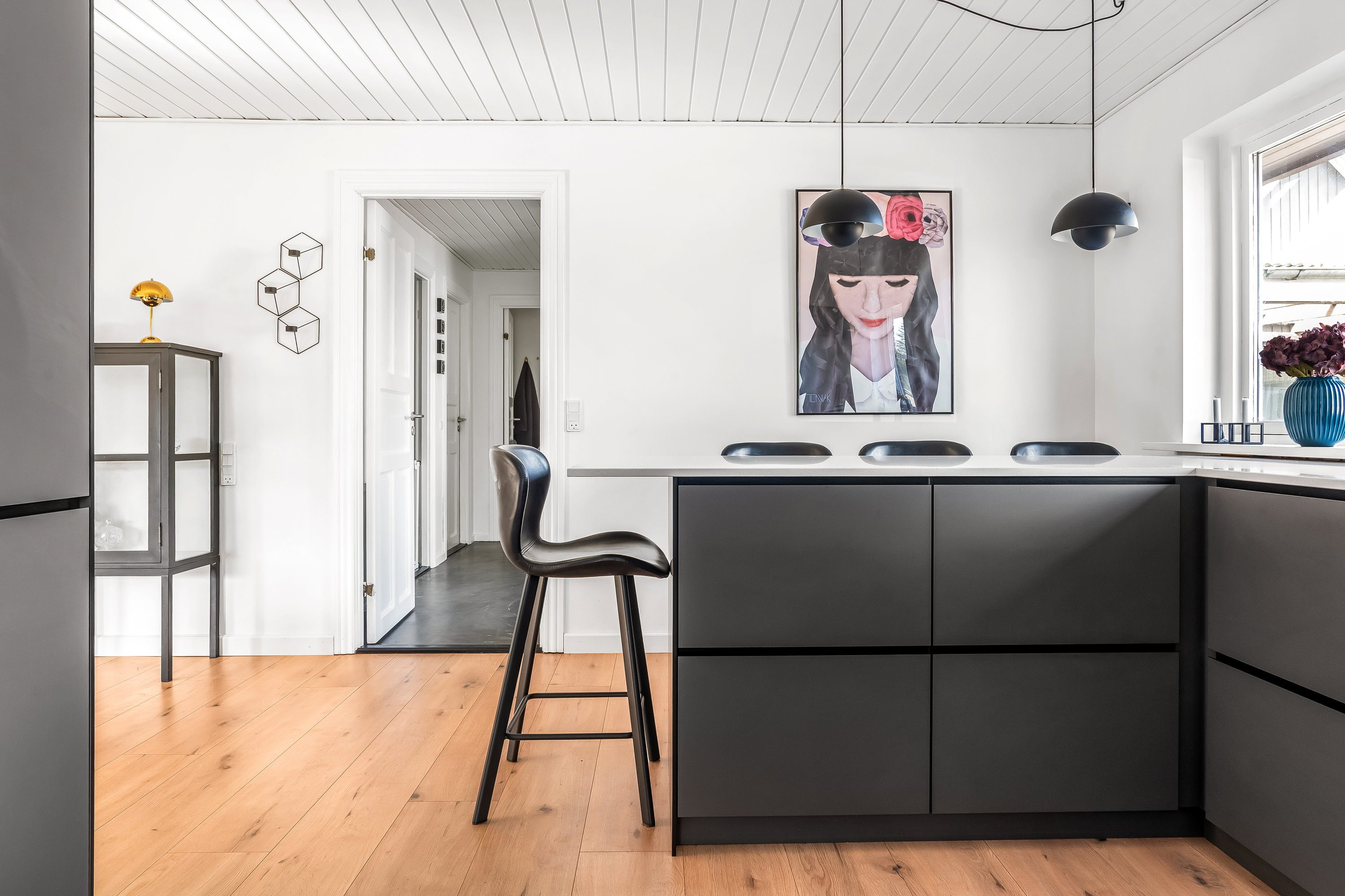 Fremhævet køkken billede i fuldskærmstilstand. Billede af Stenumvej 3, Råsted, 7570 Vemb