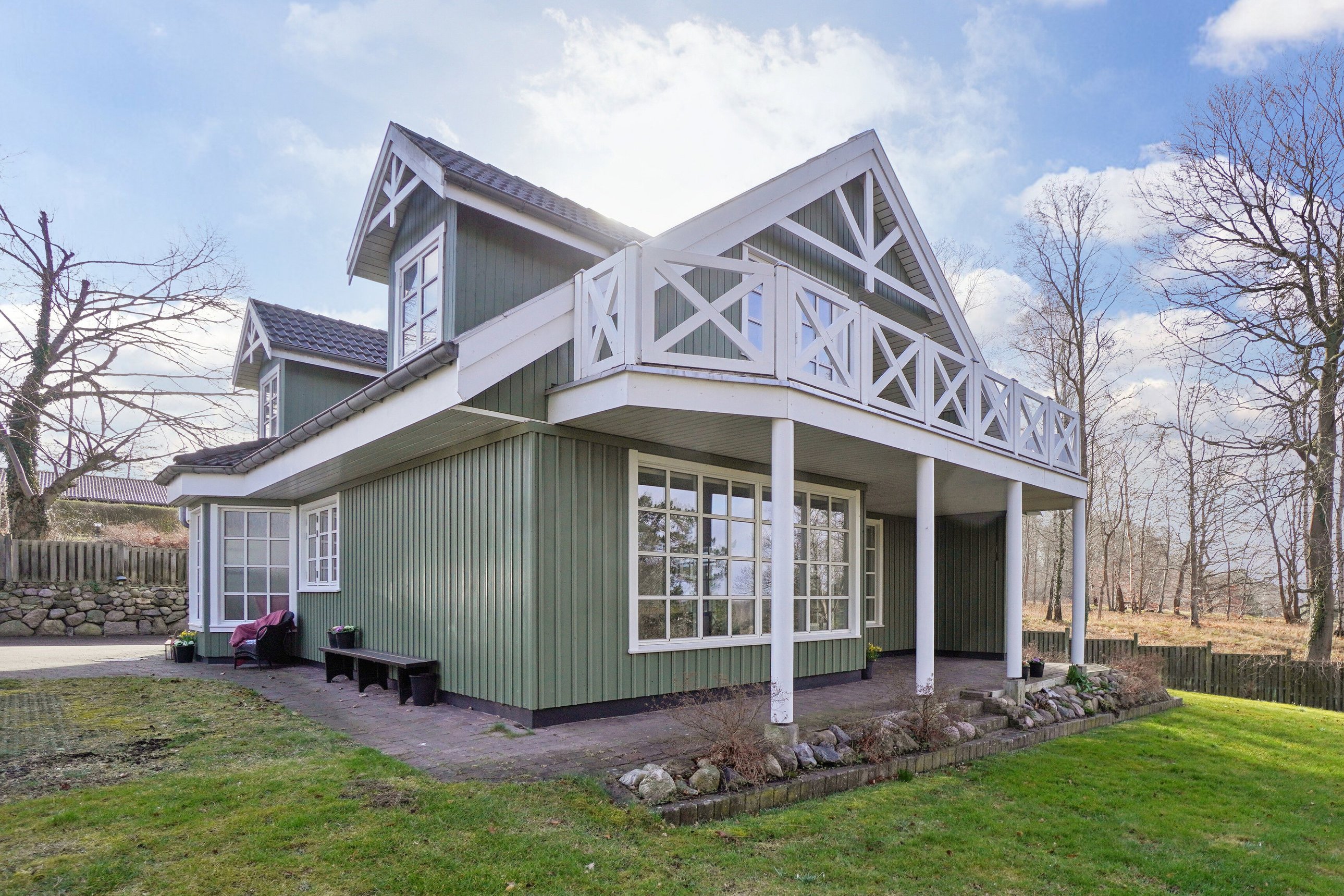 Fremhævet set fra haven billede i fuldskærmstilstand. Billede af Elmevej 7C, Skovbakken, 3300 Frederiksværk