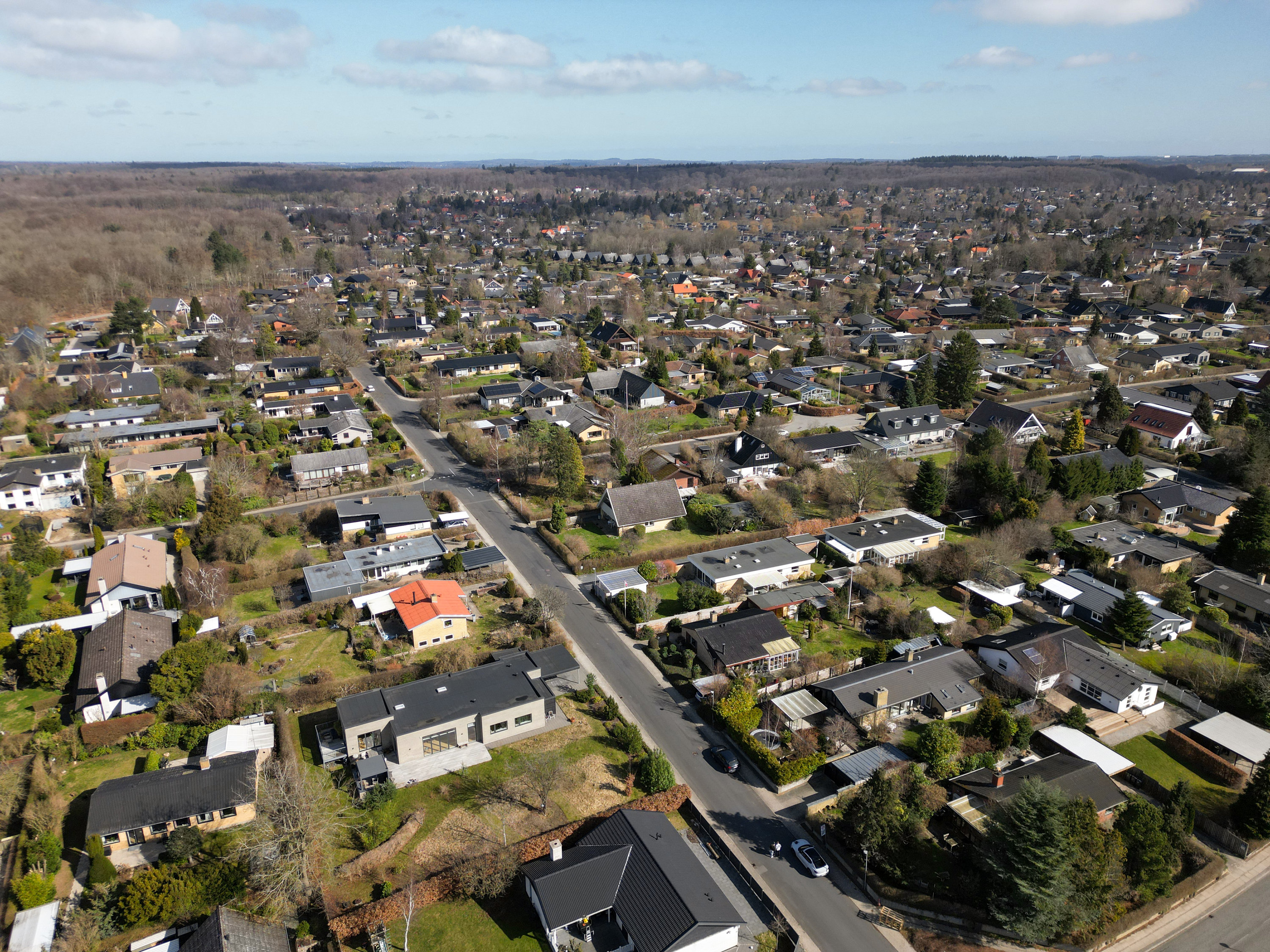 Fremhævet luftfoto billede i fuldskærmstilstand. Billede af Dyndsagervej 4, 2750 Ballerup