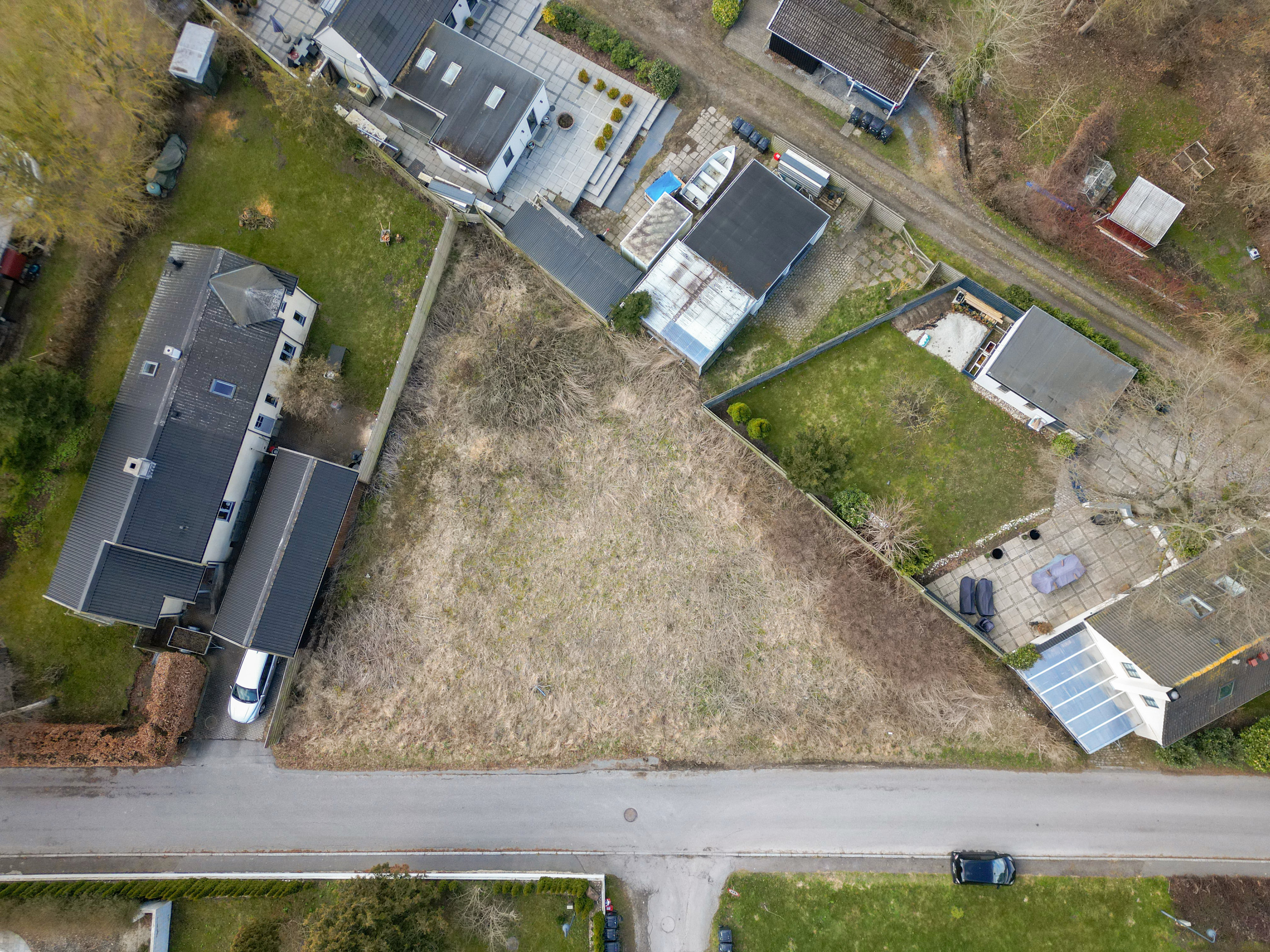 Fremhævet luftfoto billede i fuldskærmstilstand. Billede af Knardrup Bygade 52, Knardrup, 3660 Stenløse