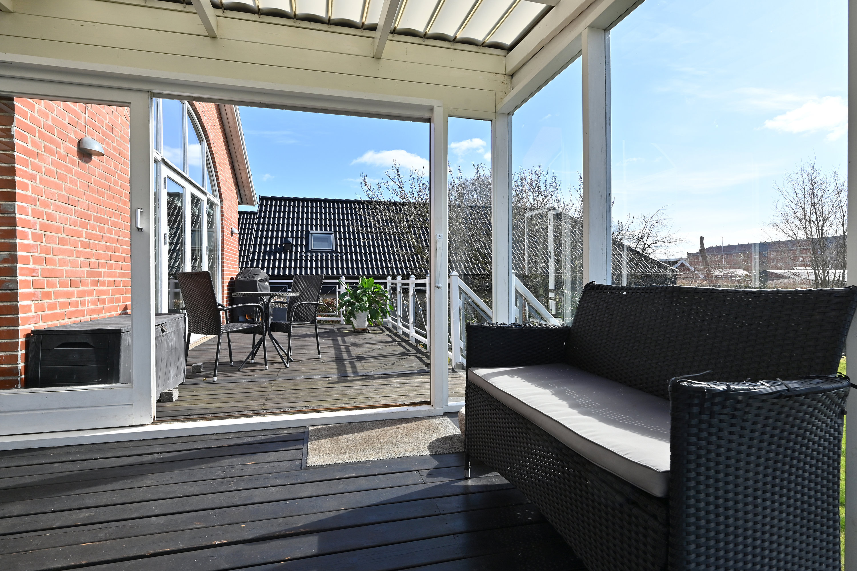 Fremhævet udestue billede i fuldskærmstilstand. Billede af Holbækvej 34, 7400 Herning