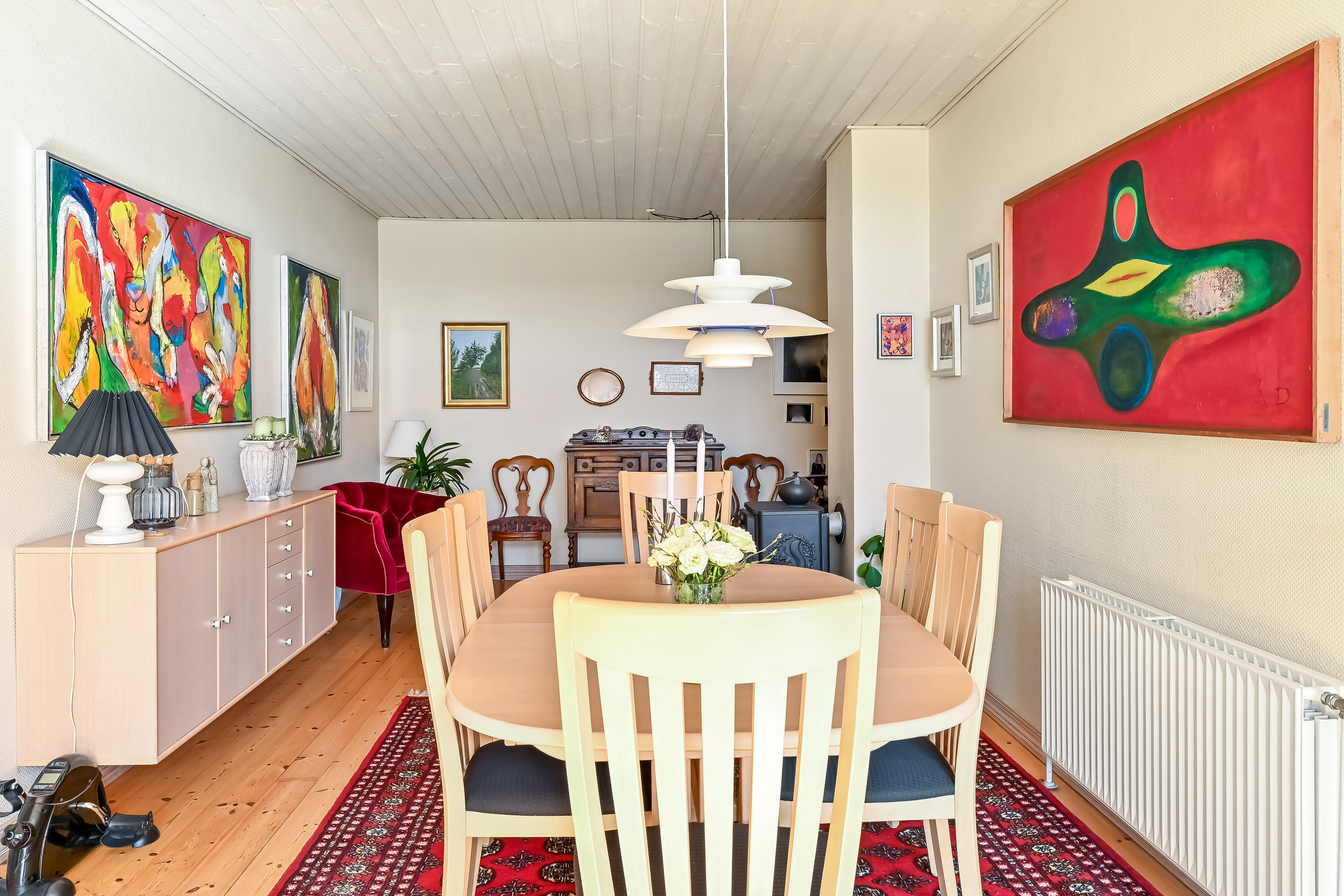 Fremhævet stue billede i fuldskærmstilstand. Billede af Holbækvej 34, 7400 Herning