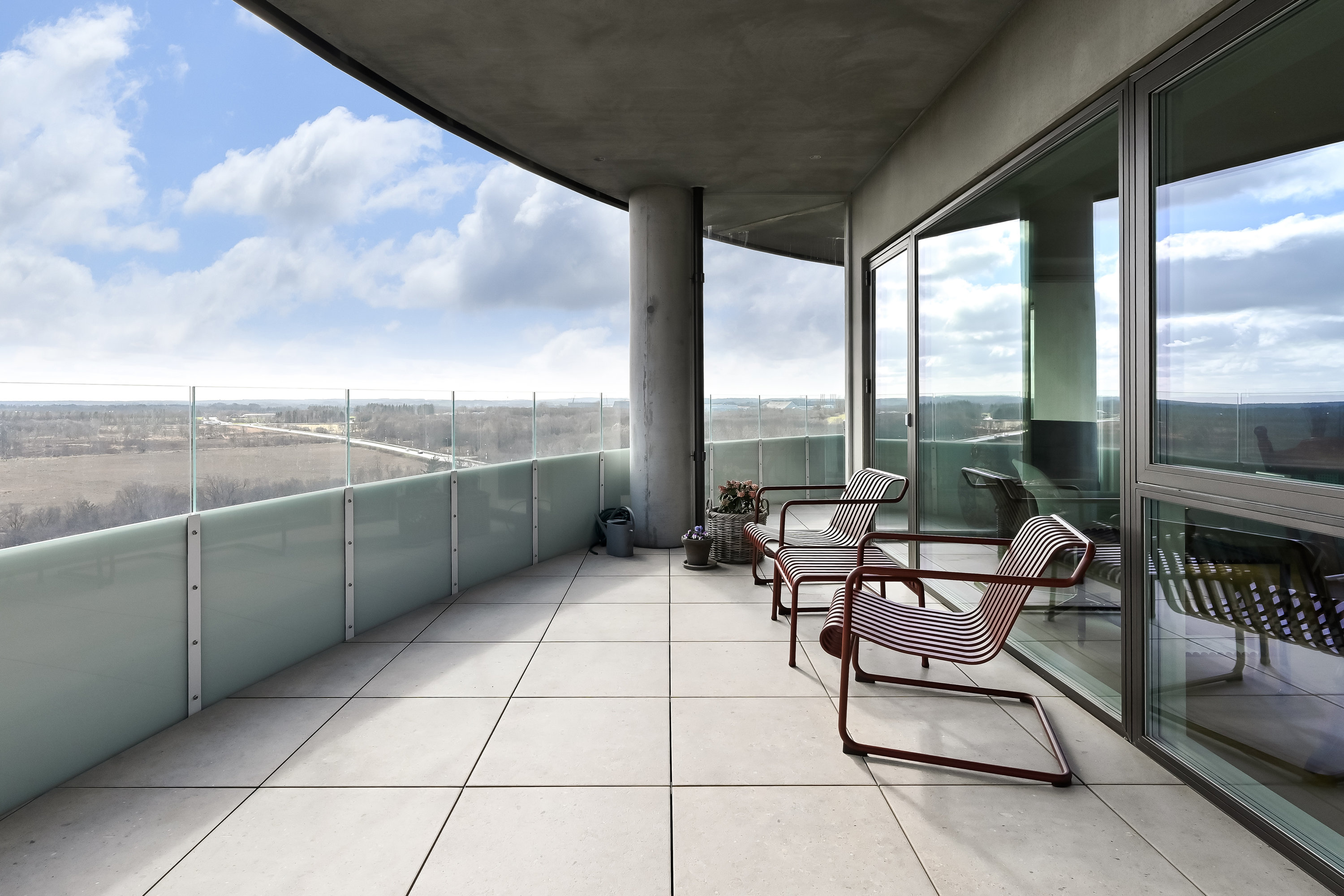 Fremhævet terrasse billede i fuldskærmstilstand. Billede af Grøndahlsvej 21, 9. 2., 7400 Herning