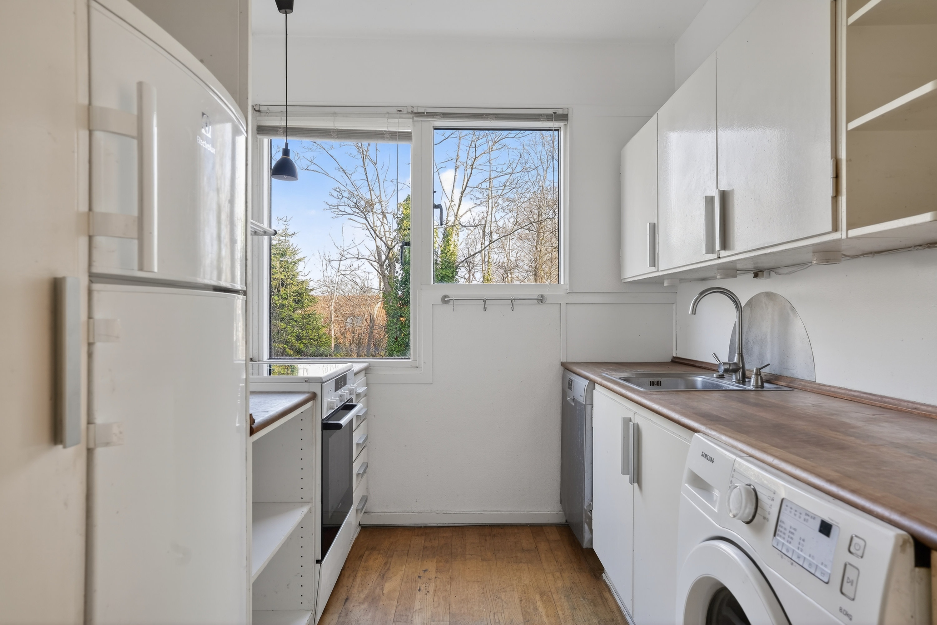 Fremhævet køkken billede i fuldskærmstilstand. Billede af Teglgårdsvej 631, 1. tv., 3050 Humlebæk