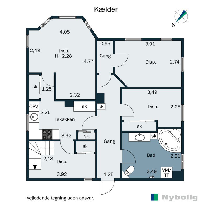 Plantegninger billede af Bredgade 1, 8300 Odder