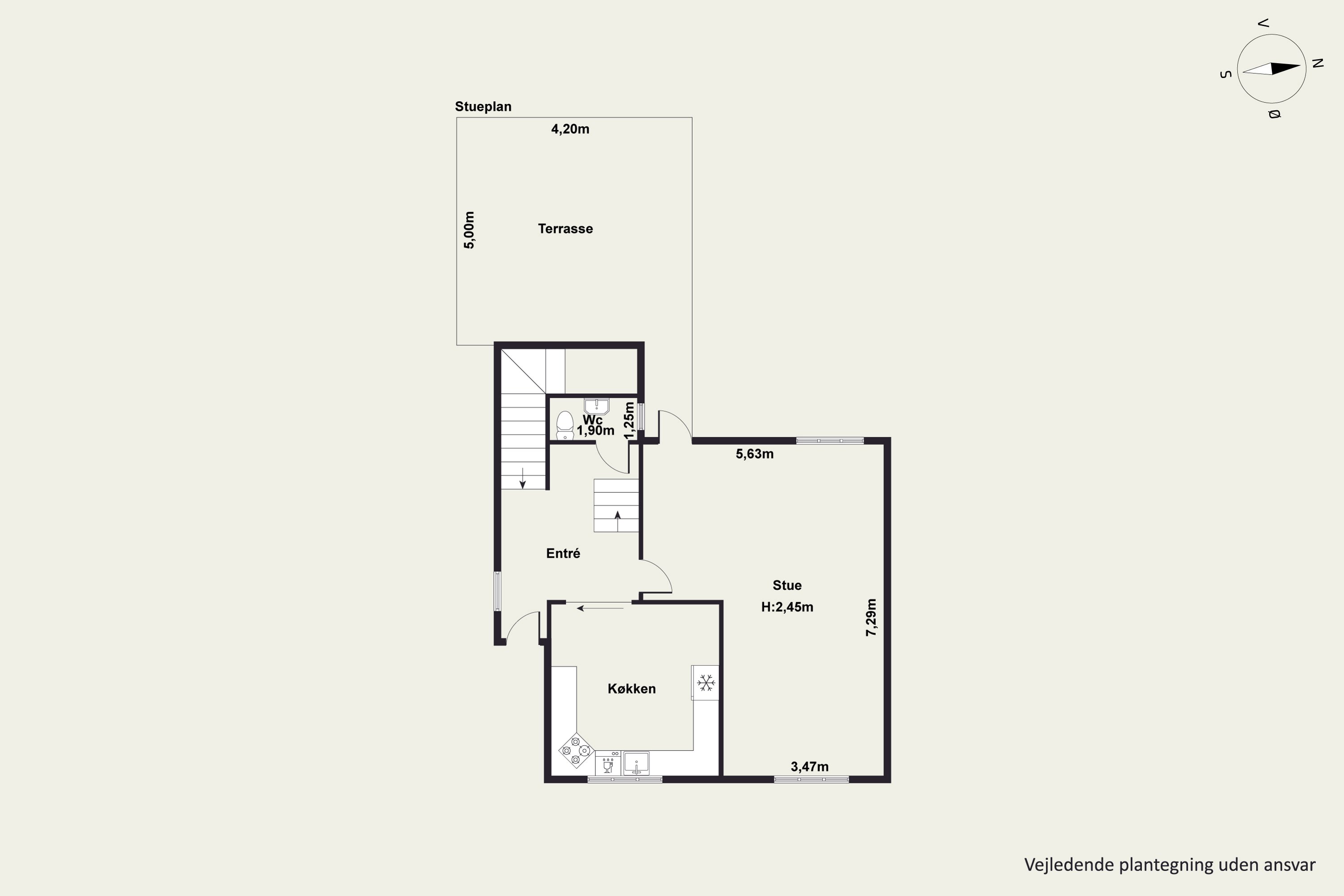 Plantegninger billede af Langgade 51, Vejgaard, 9000 Aalborg