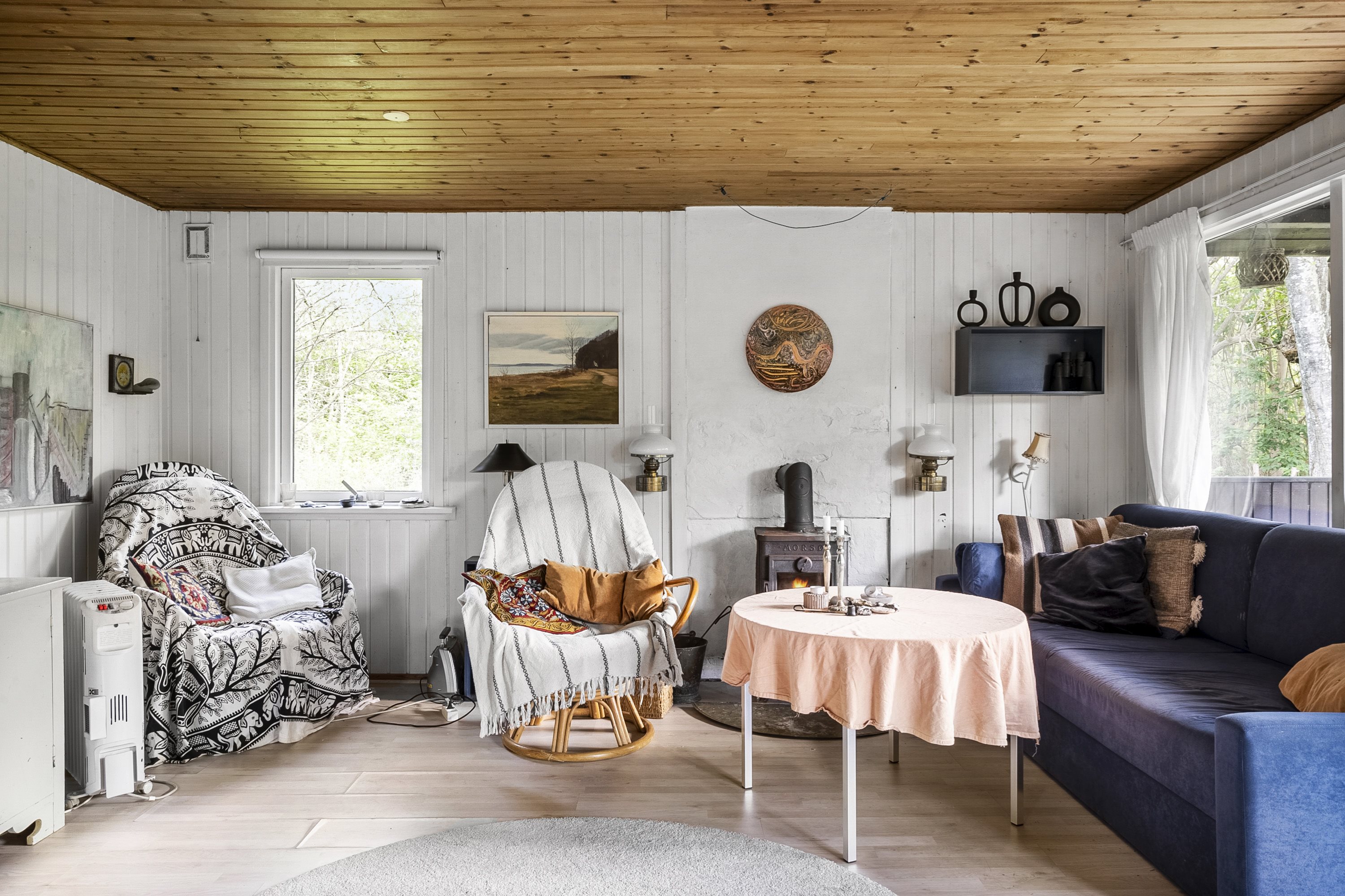 Fremhævet stue billede i fuldskærmstilstand. Billede af Stenkalven 65, 8799 Tunø