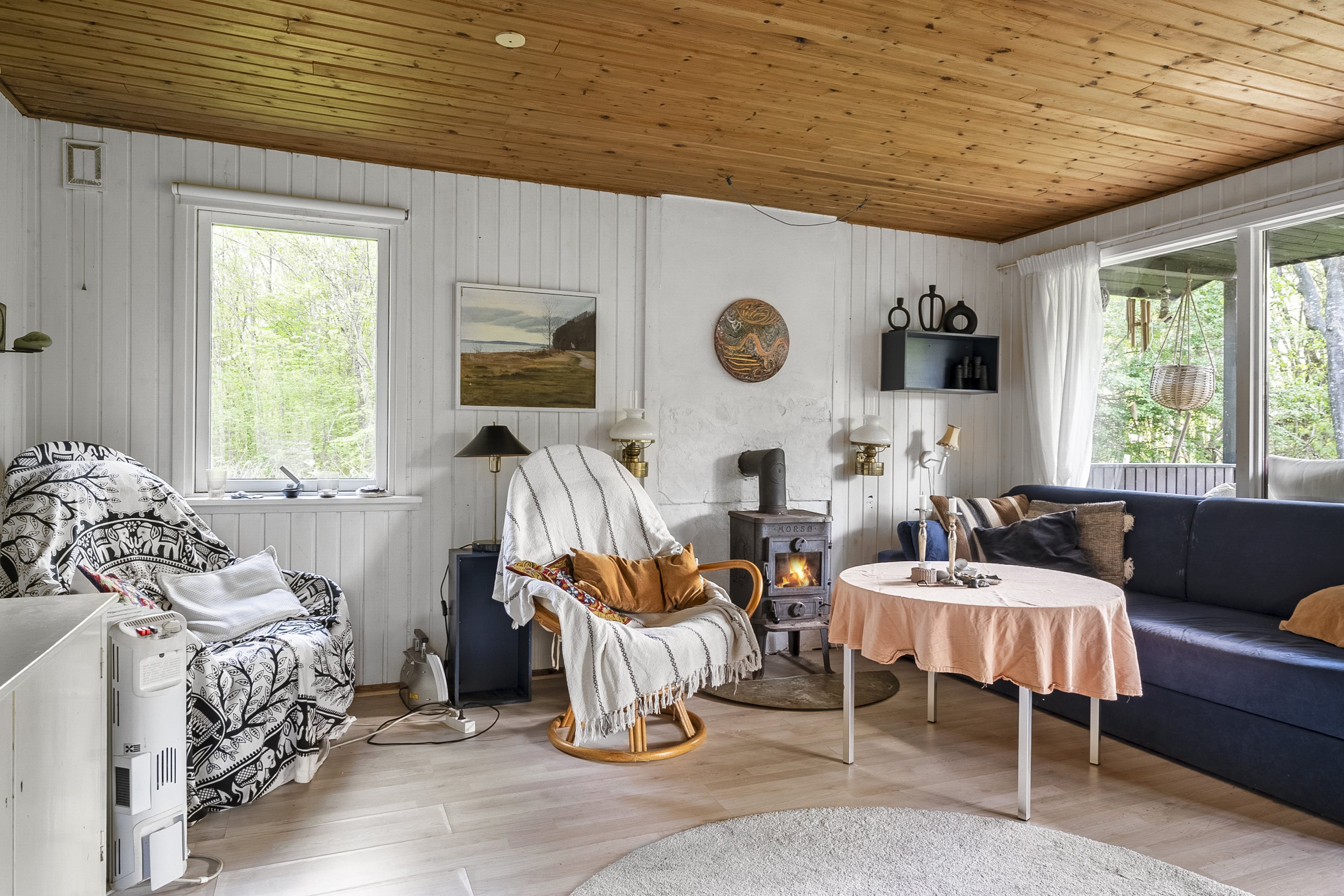 Fremhævet stue billede i fuldskærmstilstand. Billede af Stenkalven 65, 8799 Tunø