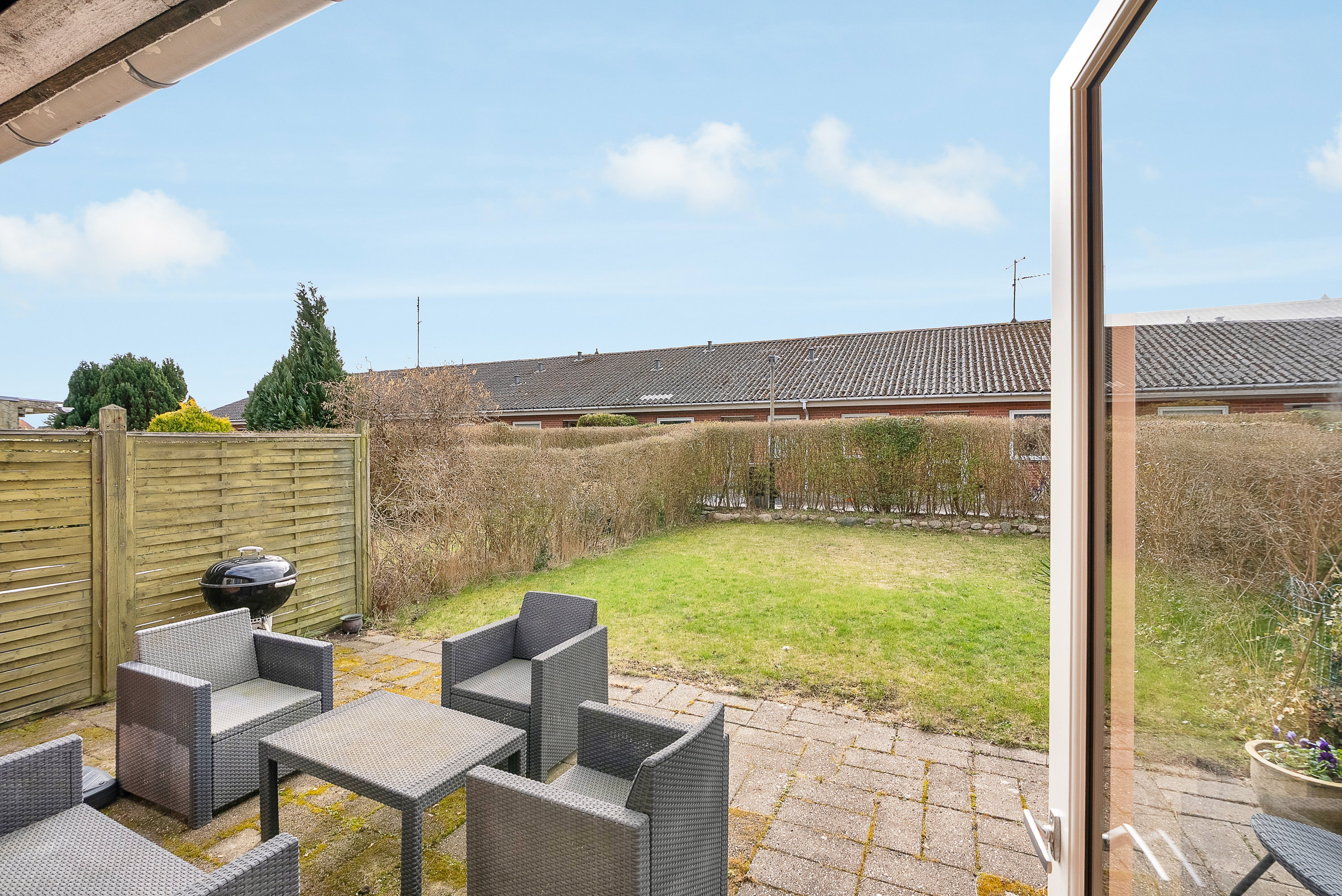 Fremhævet terrasse billede i fuldskærmstilstand. Billede af Brahesmindeparken 31, 5600 Faaborg