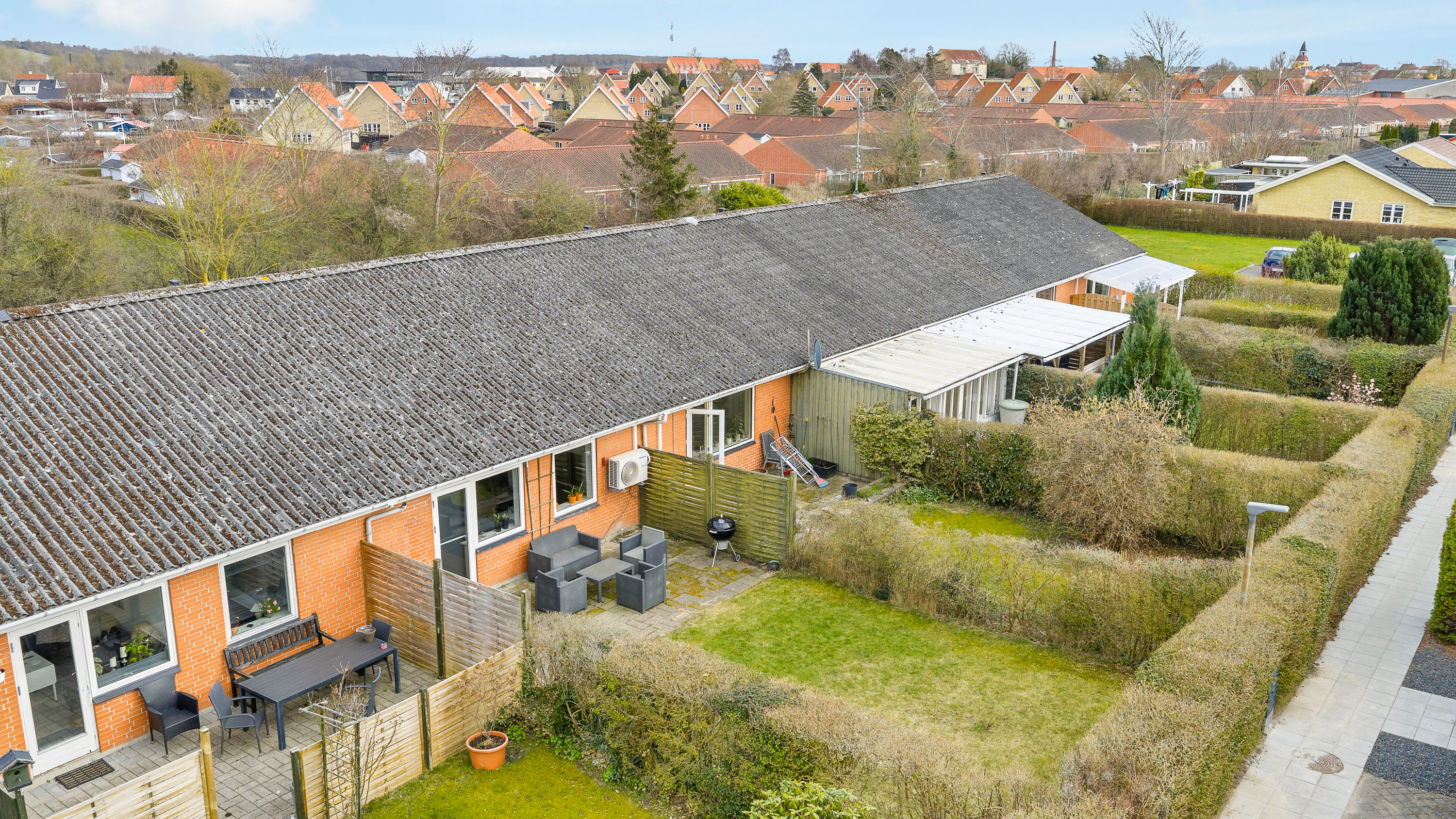 Fremhævet facade billede i fuldskærmstilstand. Billede af Brahesmindeparken 31, 5600 Faaborg