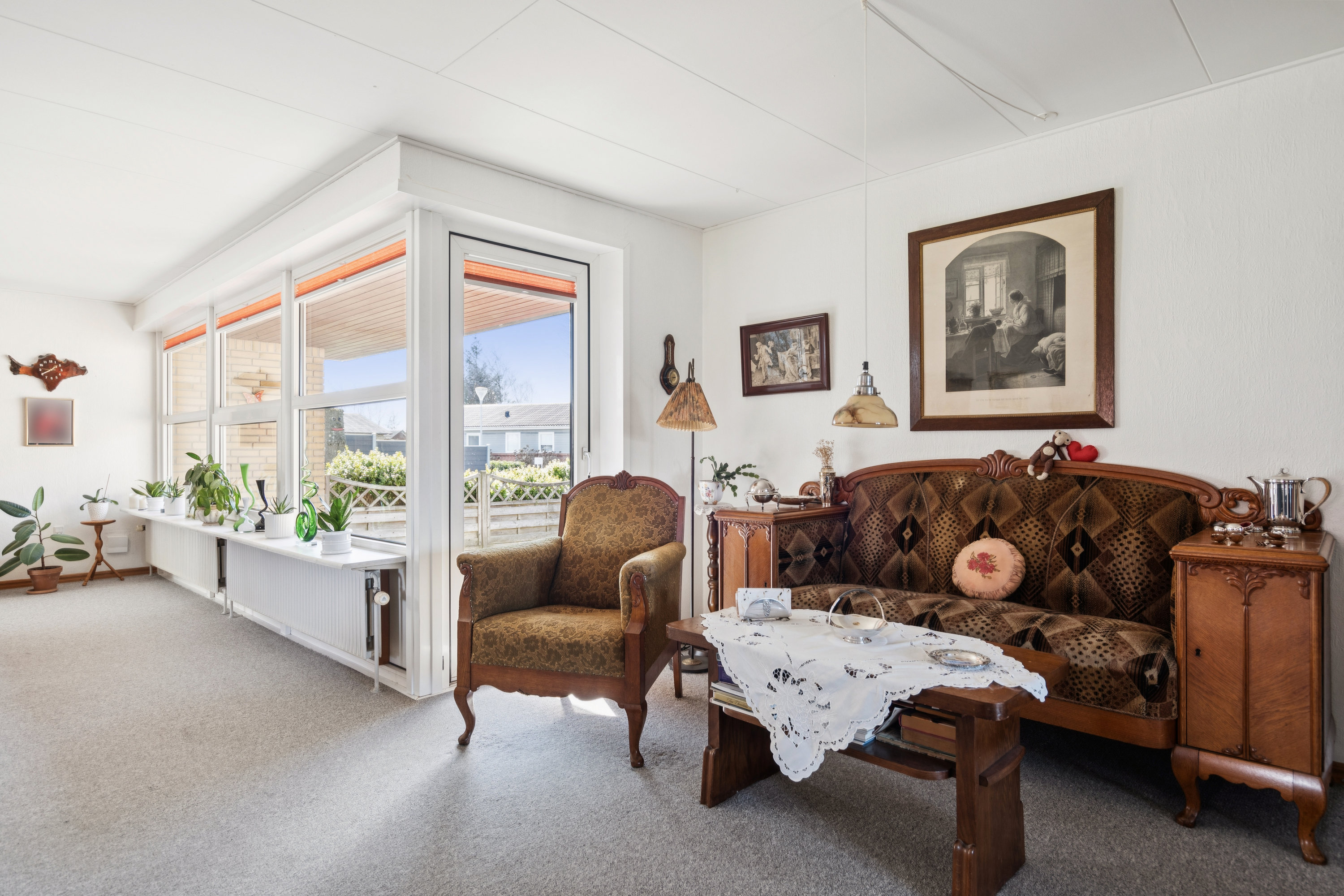 Fremhævet stue billede i fuldskærmstilstand. Billede af Garvervænget 4, Horne, 9850 Hirtshals