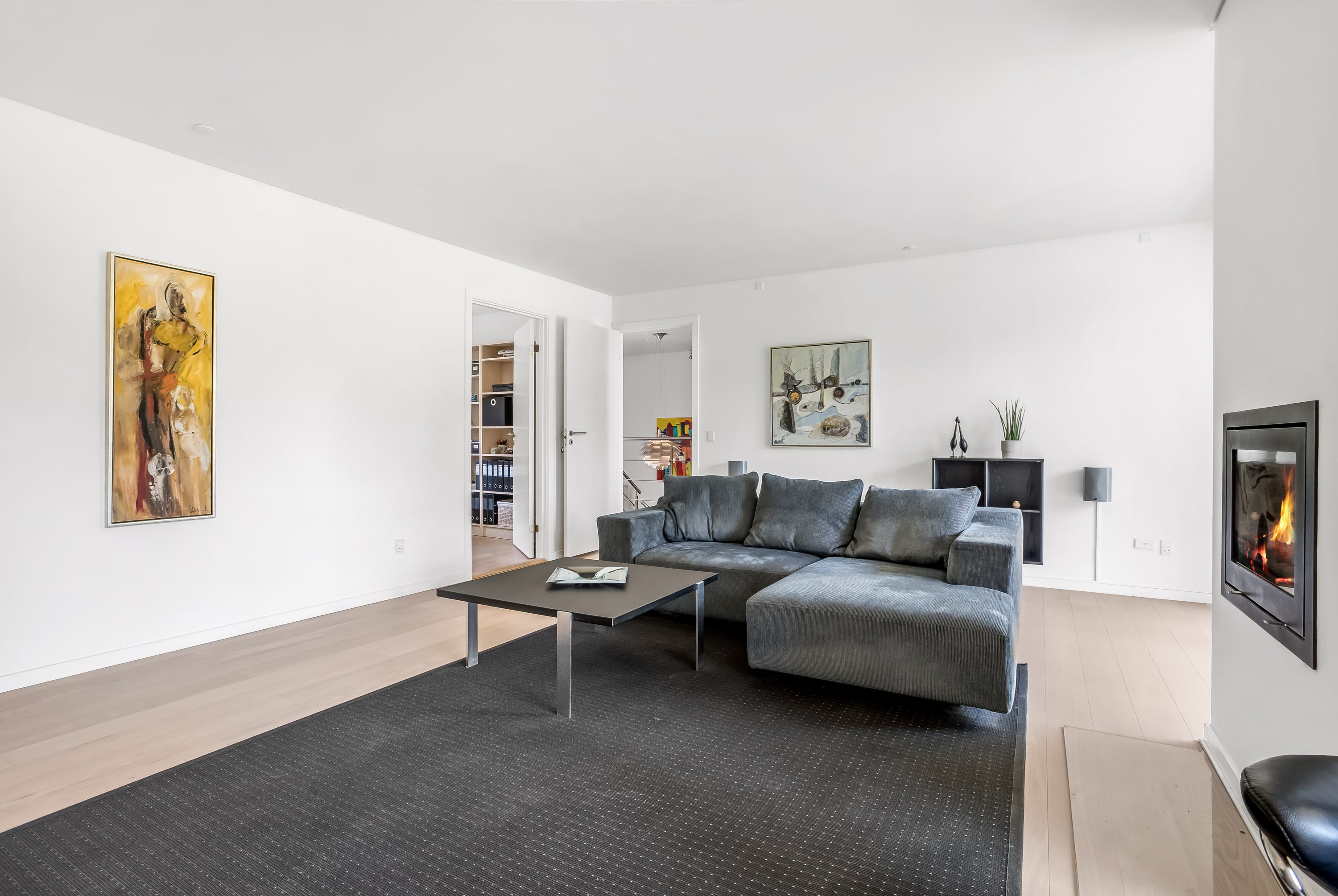 Fremhævet stue billede i fuldskærmstilstand. Billede af Lilleåvej 4, Råsted, 7500 Holstebro