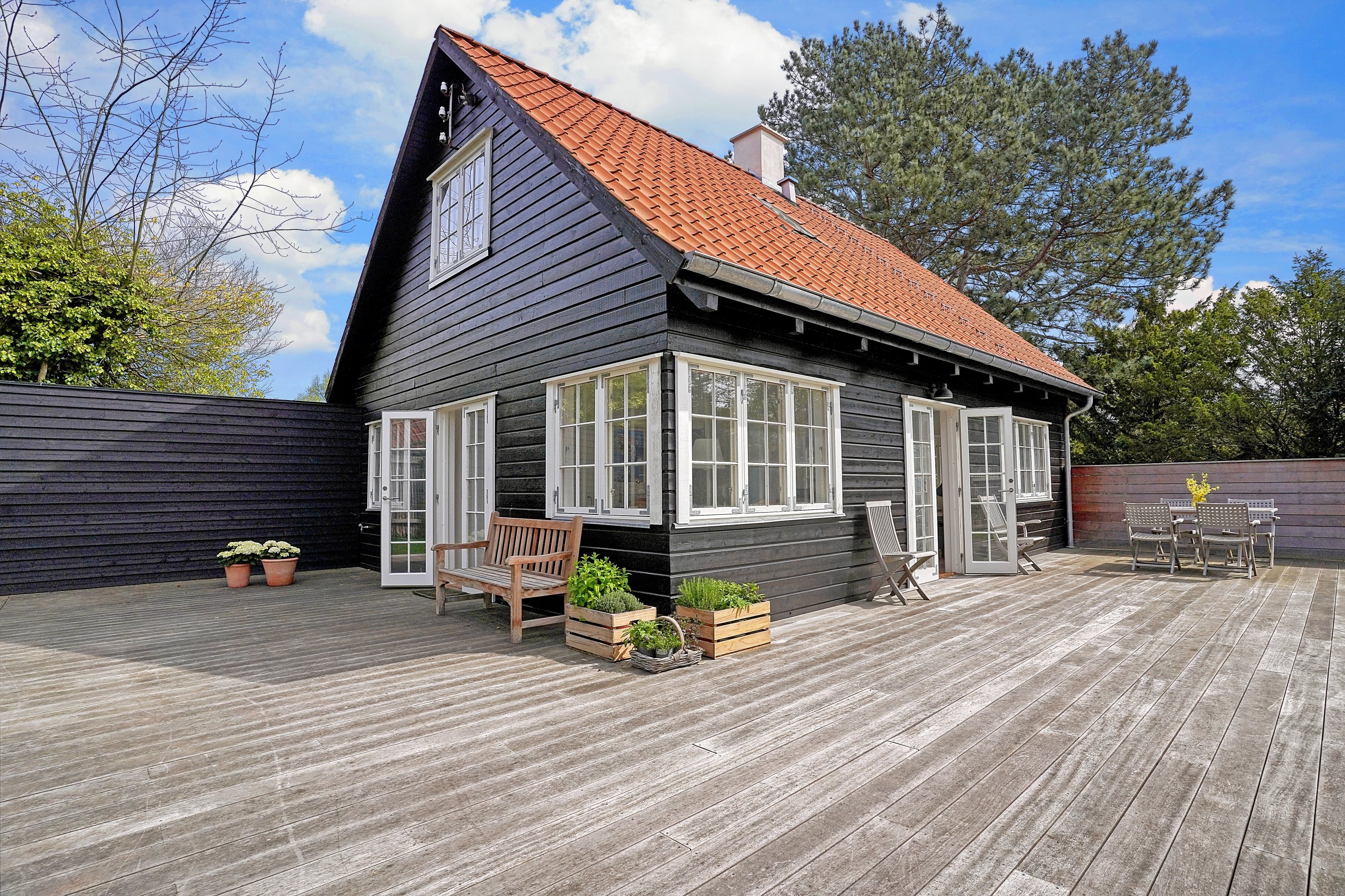 Fremhævet terrasse billede i fuldskærmstilstand. Billede af Kildedalen 2, 3100 Hornbæk