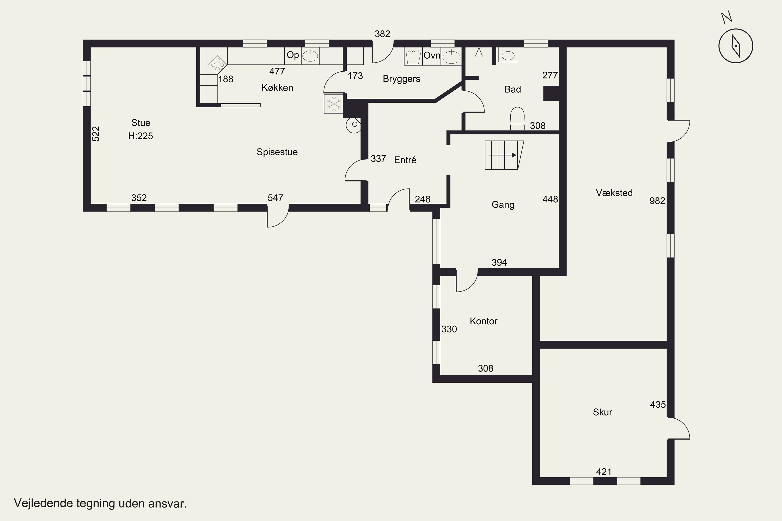 Plantegninger billede af Balskildevej 10, Ballen, 8355 Solbjerg