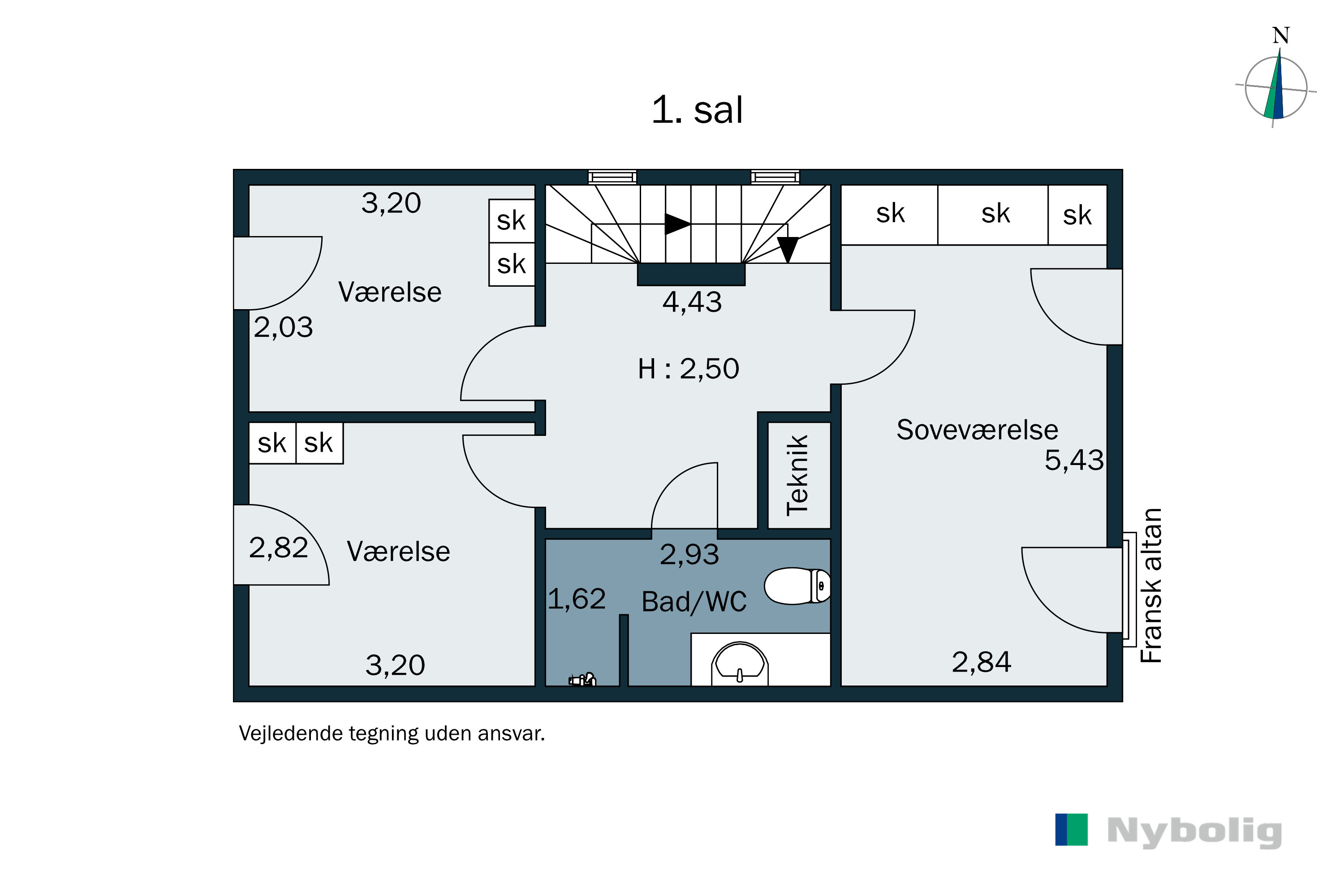 Plantegninger billede af Helgas Høj 23, 2950 Vedbæk