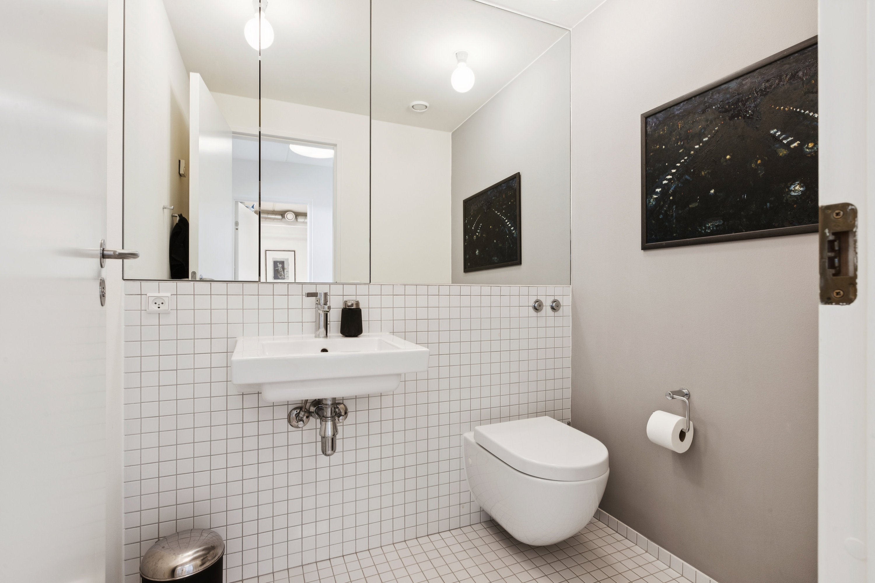 Fremhævet badeværelse billede i fuldskærmstilstand. Billede af Ørestads Boulevard 55A, 6. 604., 2300 København S