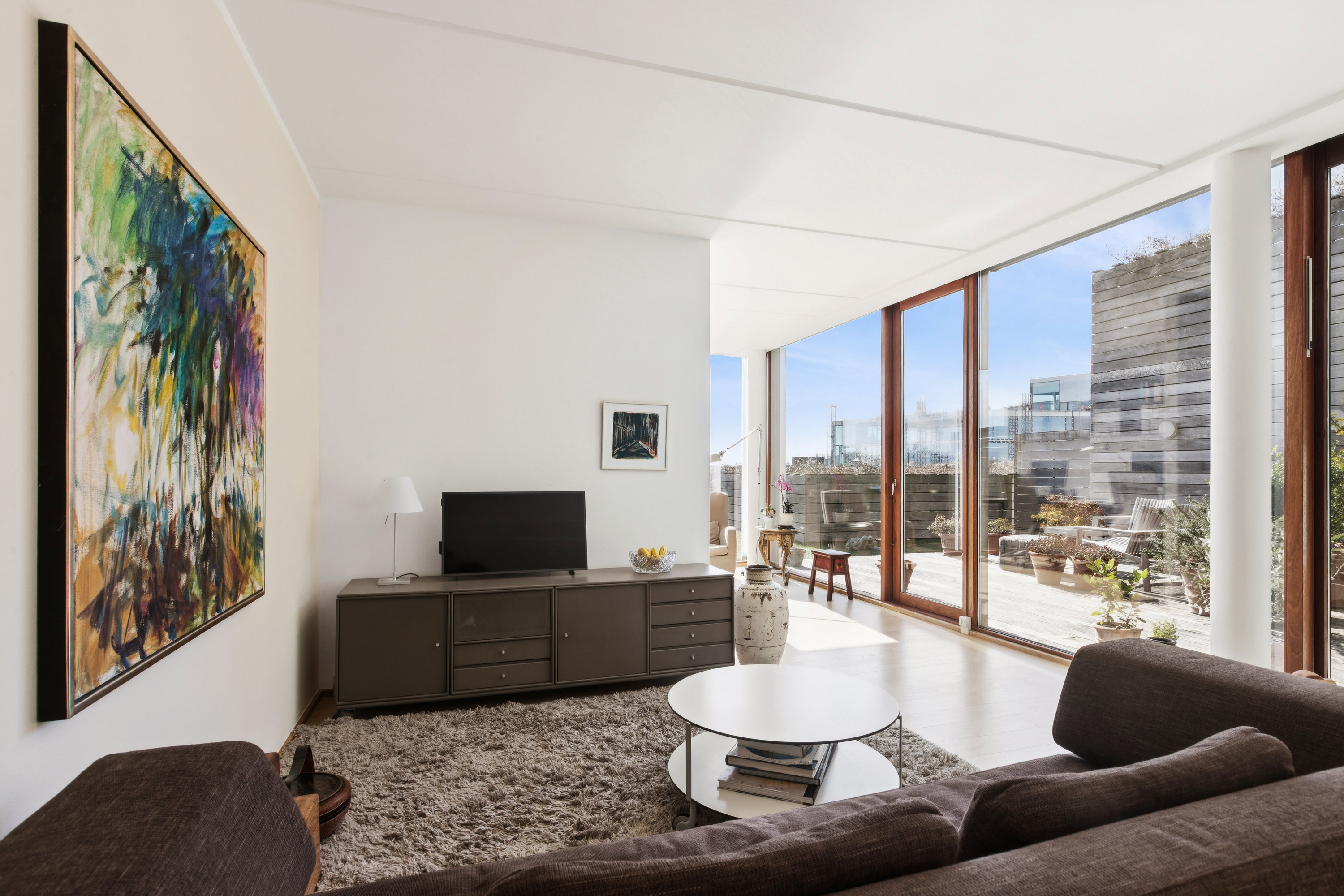 Fremhævet stue billede i fuldskærmstilstand. Billede af Ørestads Boulevard 55A, 6. 604., 2300 København S