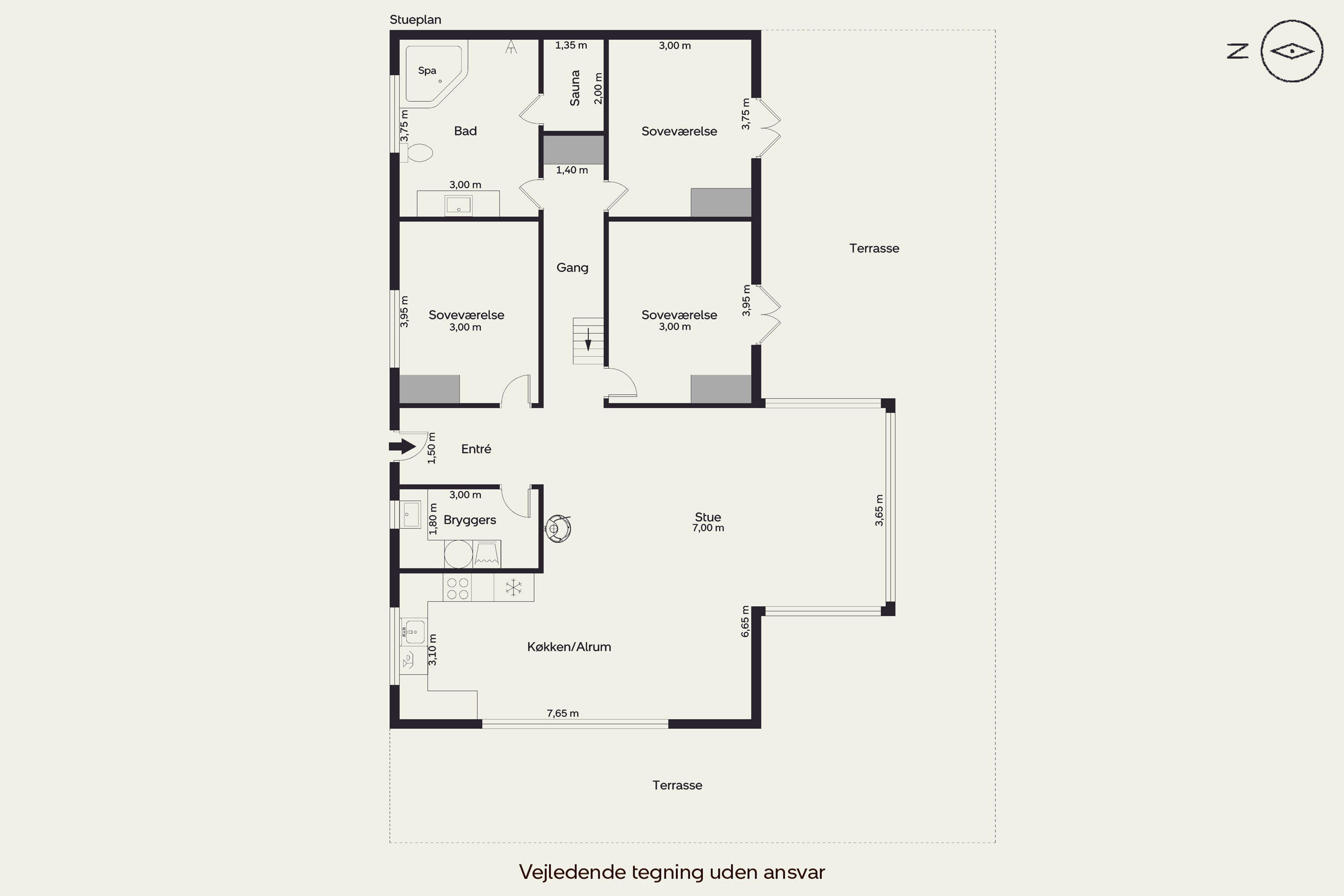Plantegninger billede af Nordskrænten 19, Jegum, 6840 Oksbøl