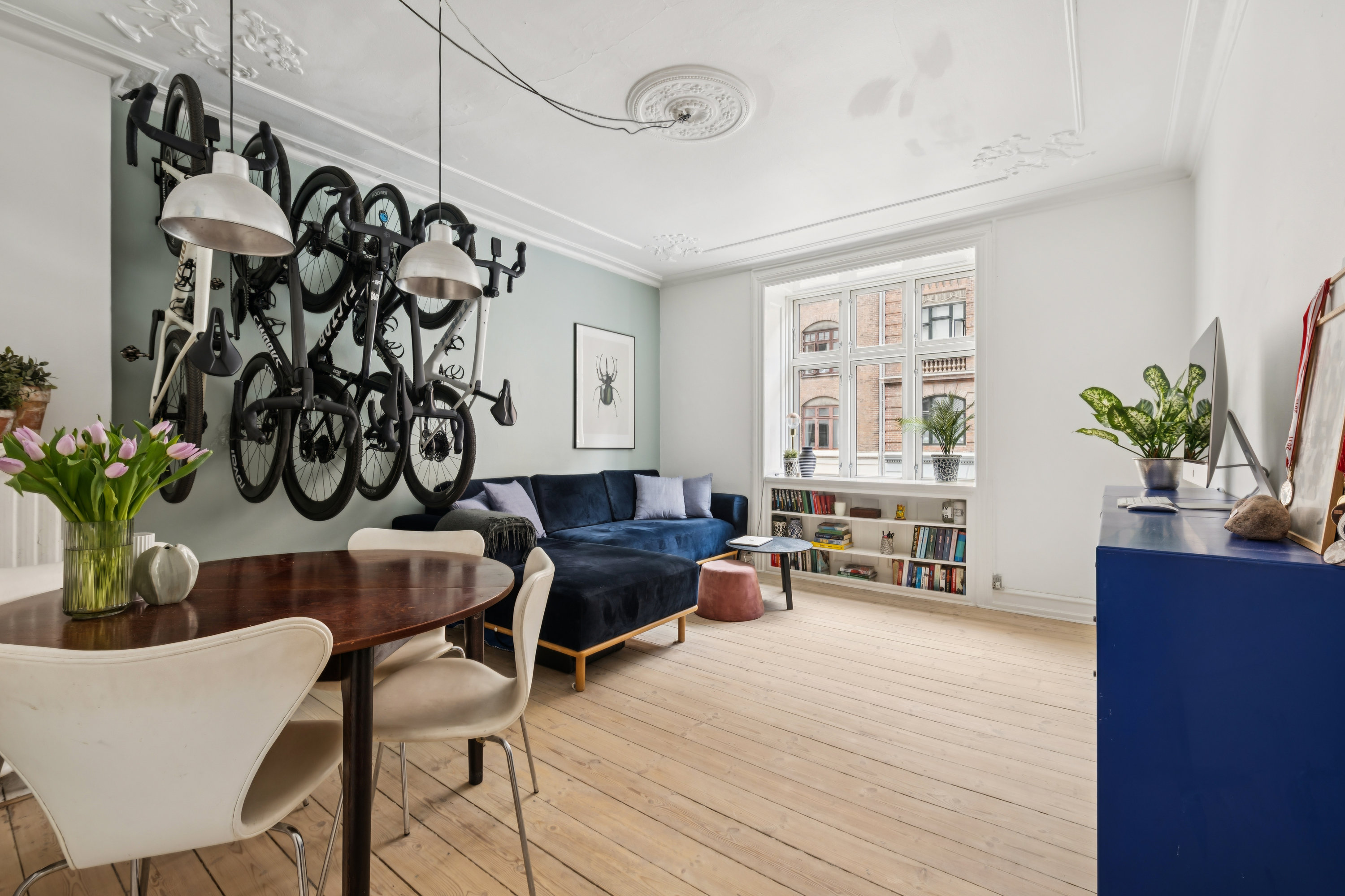 Fremhævet stue billede i fuldskærmstilstand. Billede af Marstalsgade 32, 1. th., 2100 København Ø