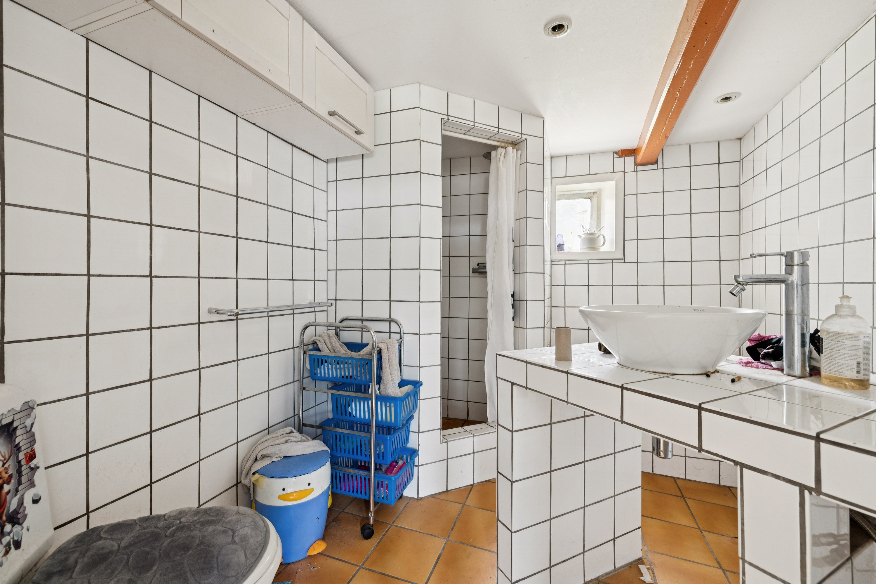 Fremhævet badeværelse billede i fuldskærmstilstand. Billede af Tindbækvej 83, Tindbæk, 8830 Tjele