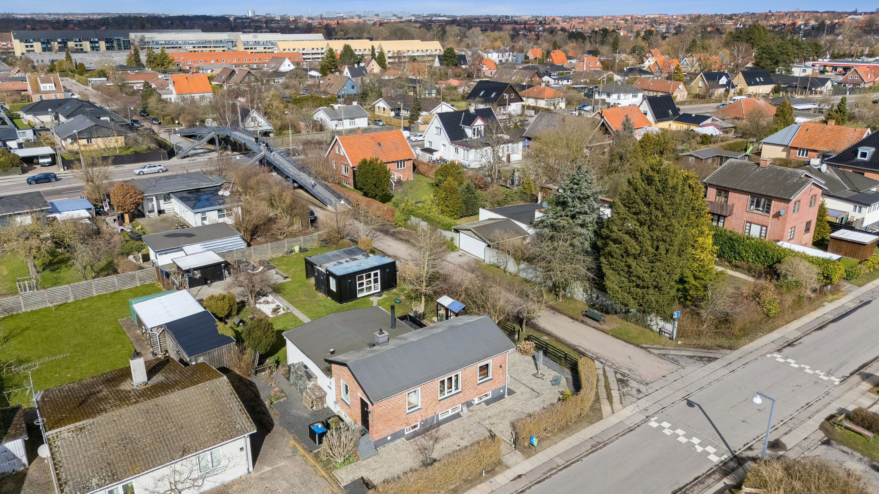 Fremhævet luftfoto billede i fuldskærmstilstand. Billede af Nørregårdsvej 32, 2610 Rødovre