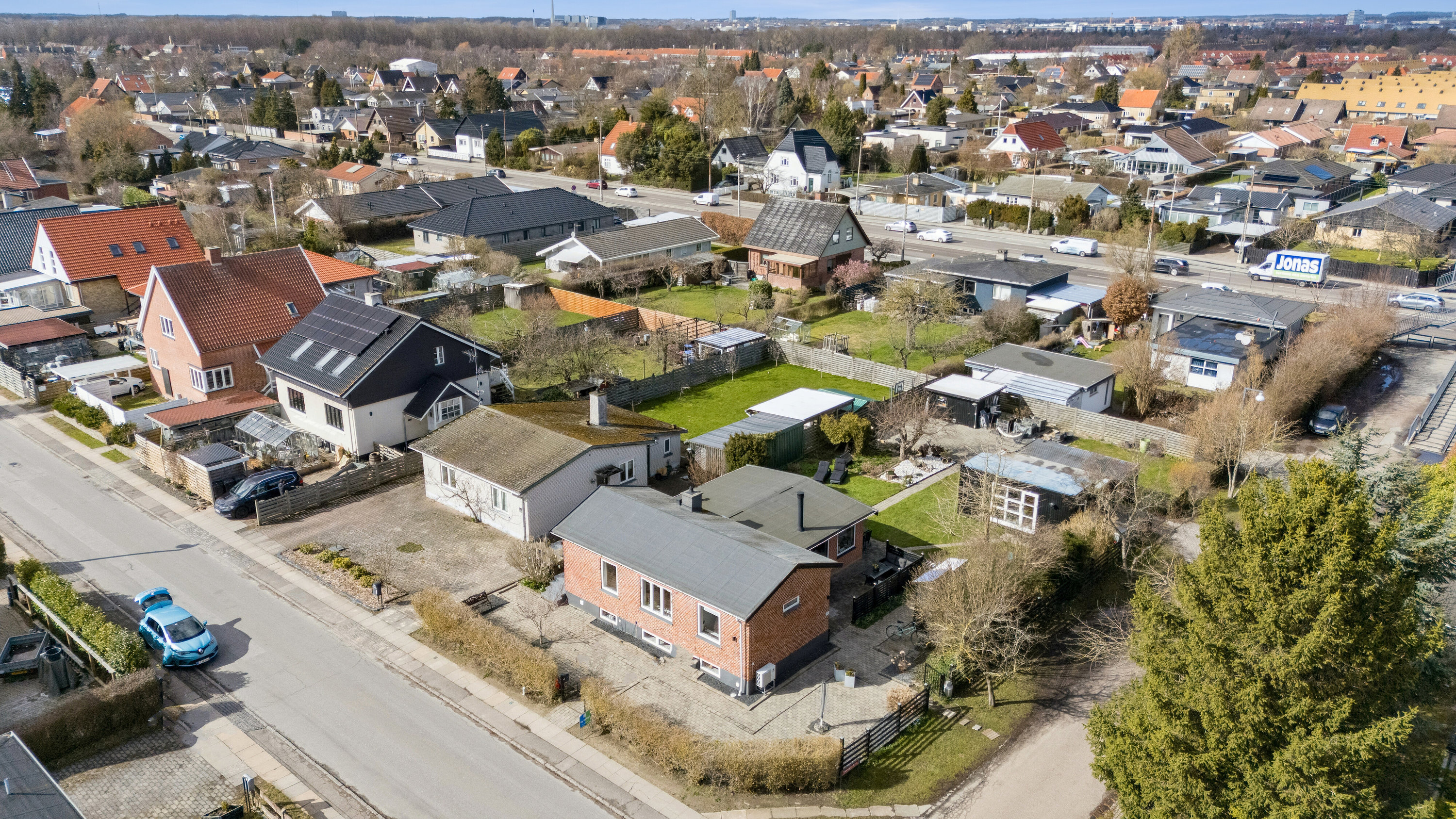 Fremhævet luftfoto billede i fuldskærmstilstand. Billede af Nørregårdsvej 32, 2610 Rødovre