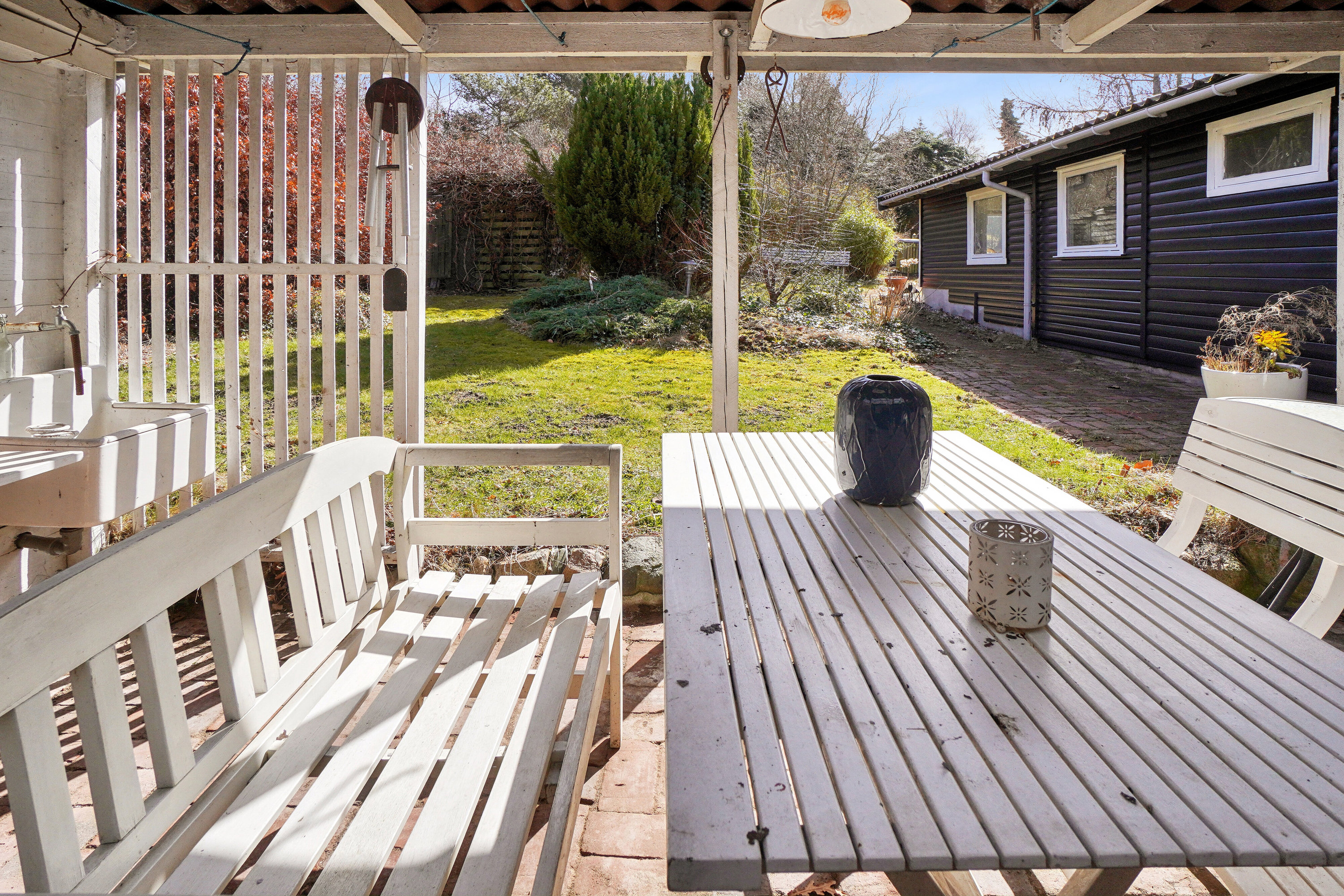 Fremhævet terrasse billede i fuldskærmstilstand. Billede af Egelunden 22, Tollerup, 3370 Melby