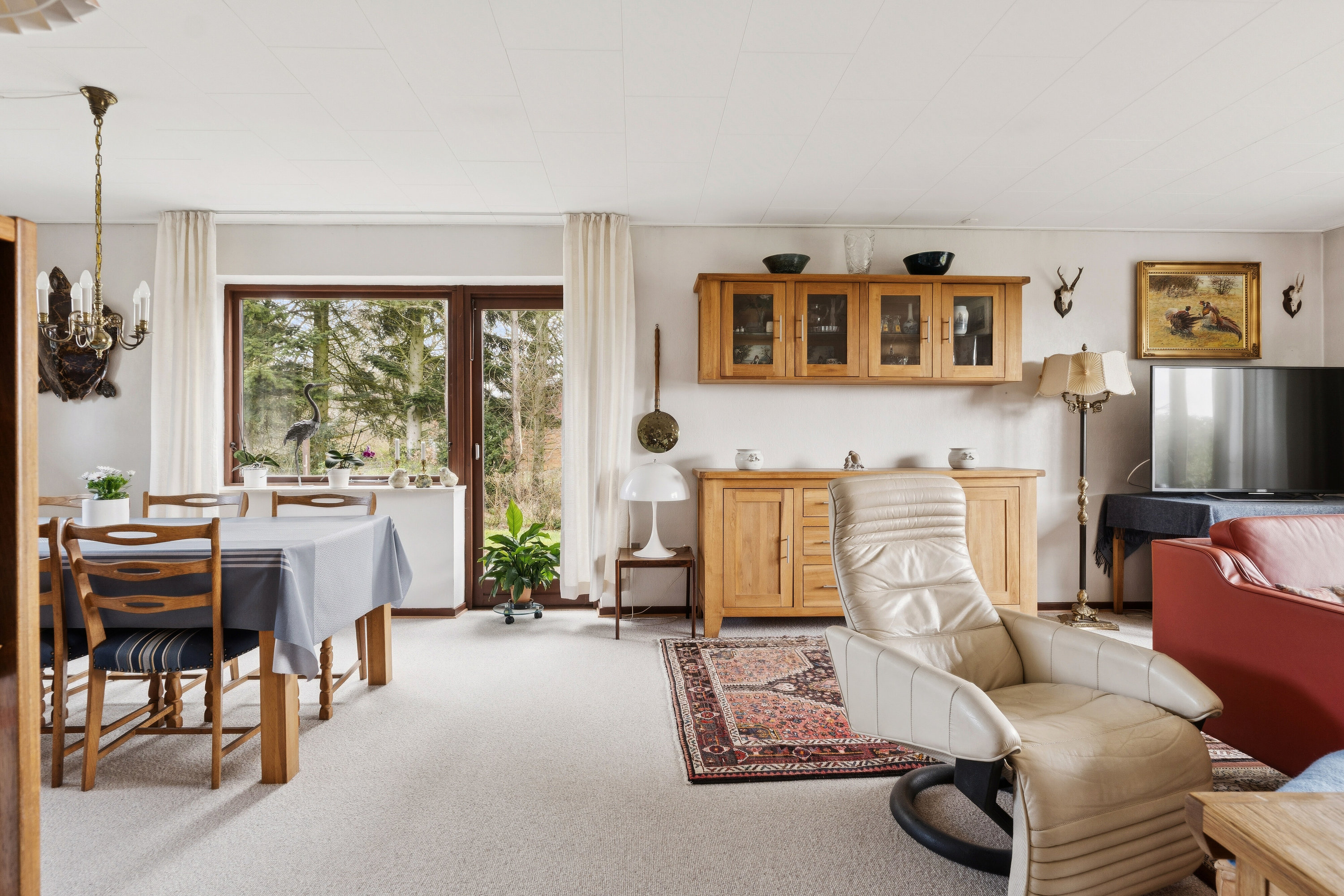 Fremhævet stue billede i fuldskærmstilstand. Billede af Burrevej 15, St Jyndevad, 6360 Tinglev