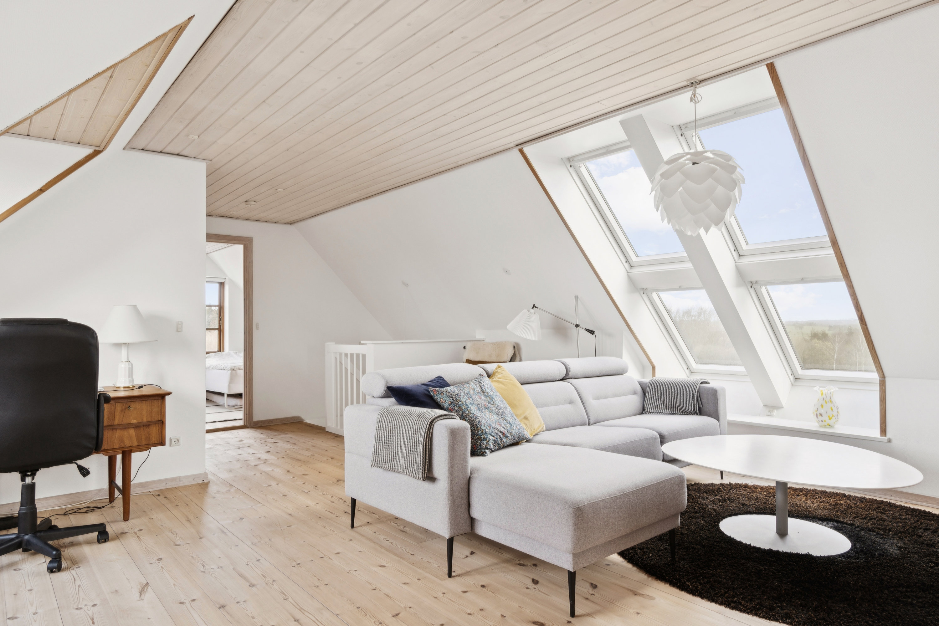 Fremhævet stue billede i fuldskærmstilstand. Billede af Tjalfesvej 21, 8800 Viborg