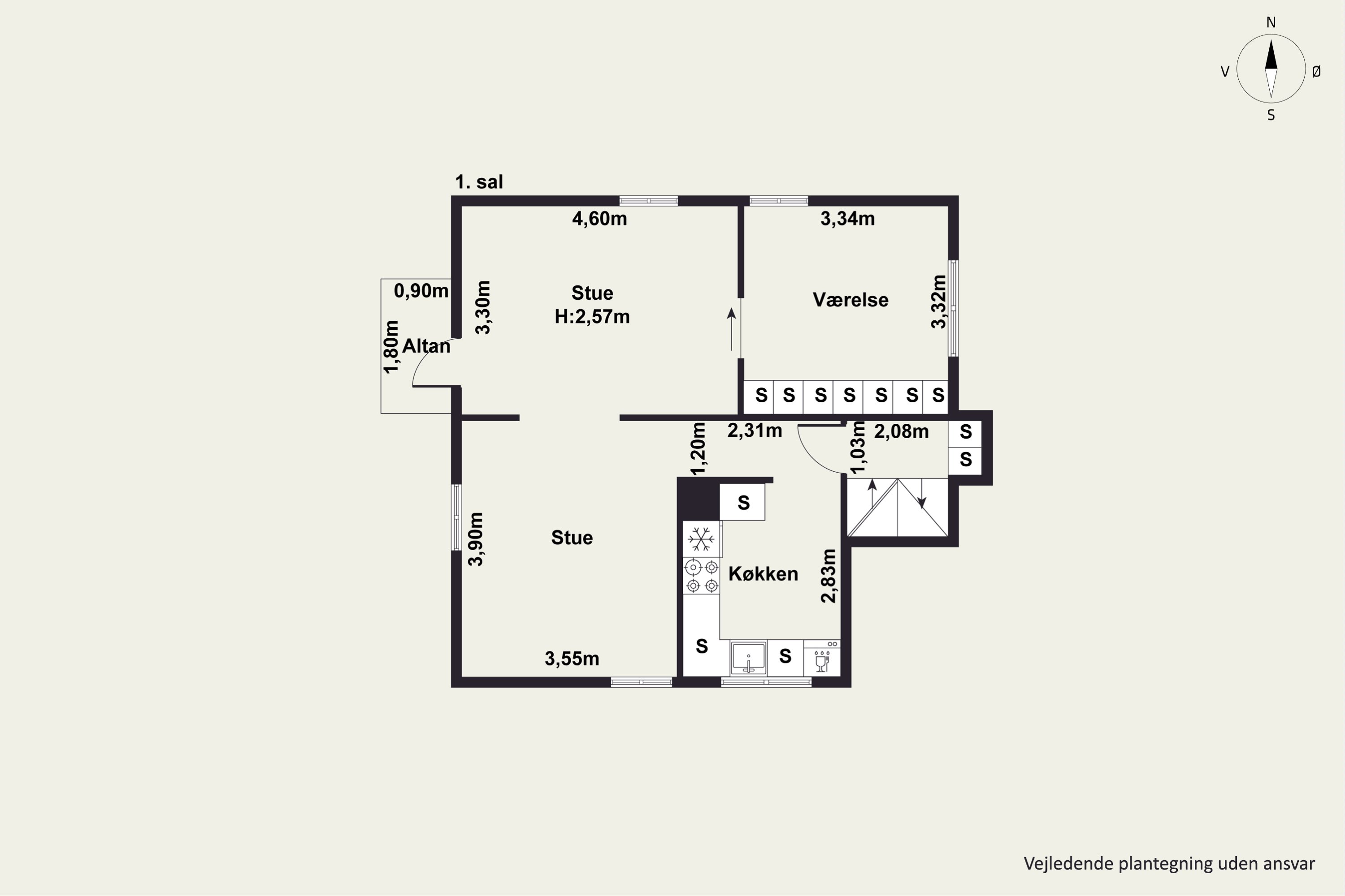 Plantegninger billede af Steenbergsvej 7, 1., 2500 Valby