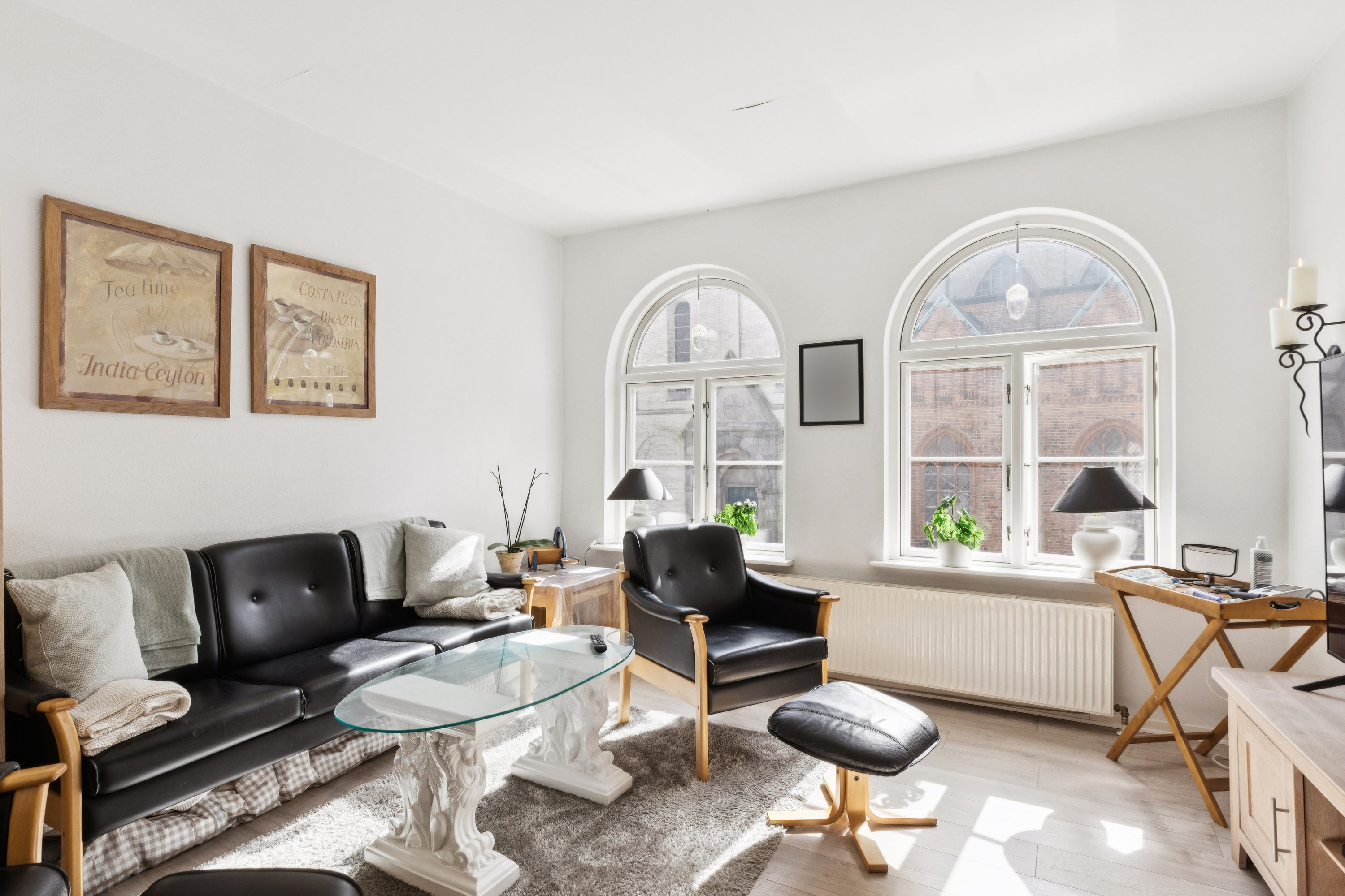 Fremhævet stue billede i fuldskærmstilstand. Billede af Torvet 10, 6760 Ribe