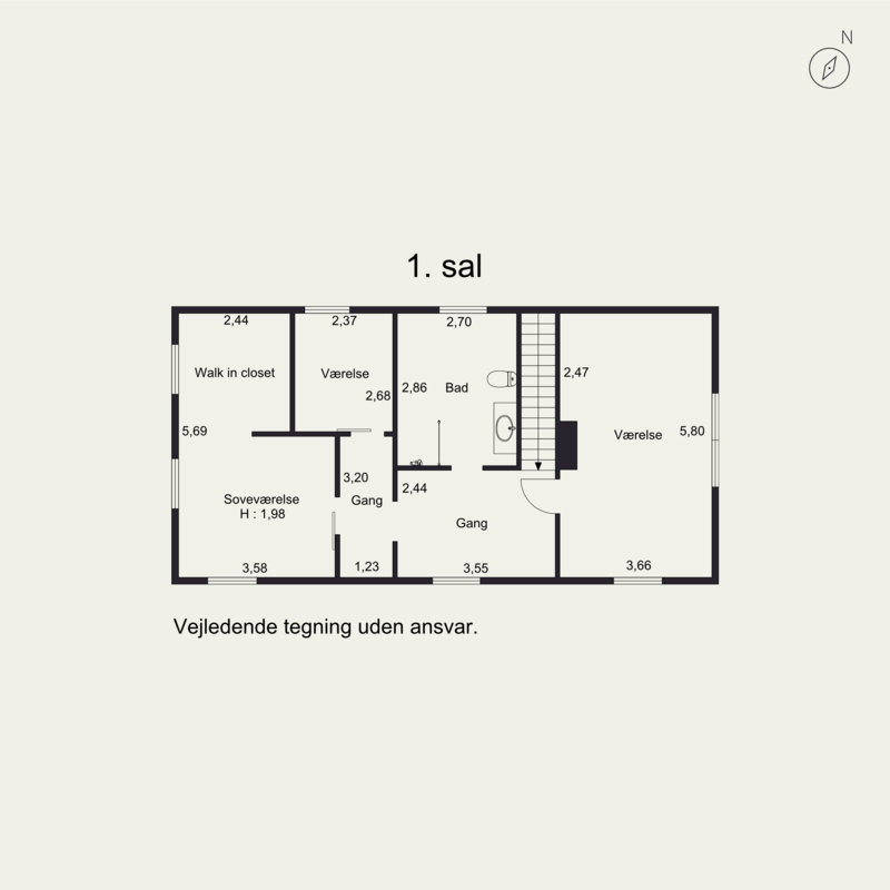 Plantegninger billede af Østrupvej 55, Glud, 7130 Juelsminde