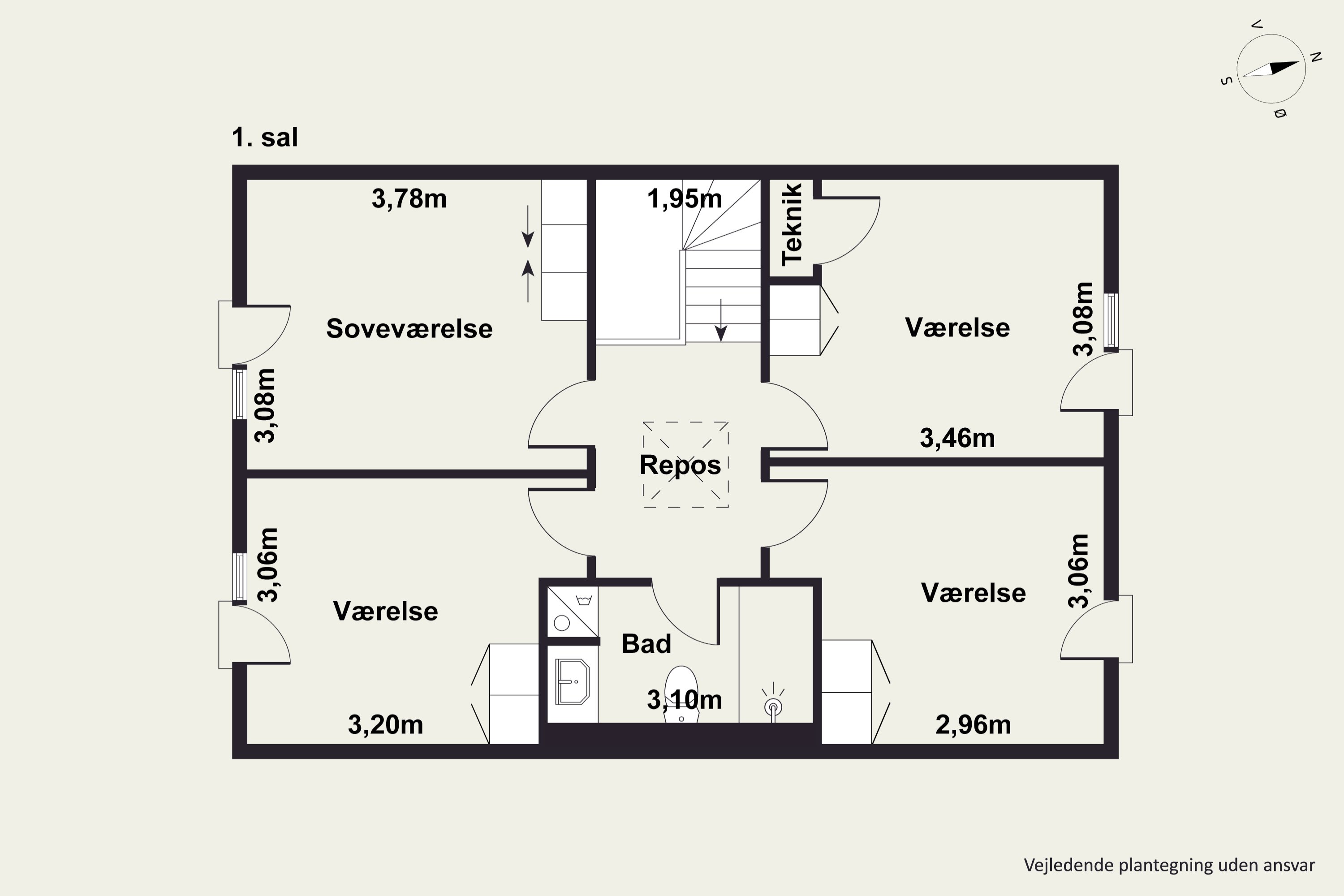 Plantegninger billede af Erling Jacobsens Gade 73, 8240 Risskov