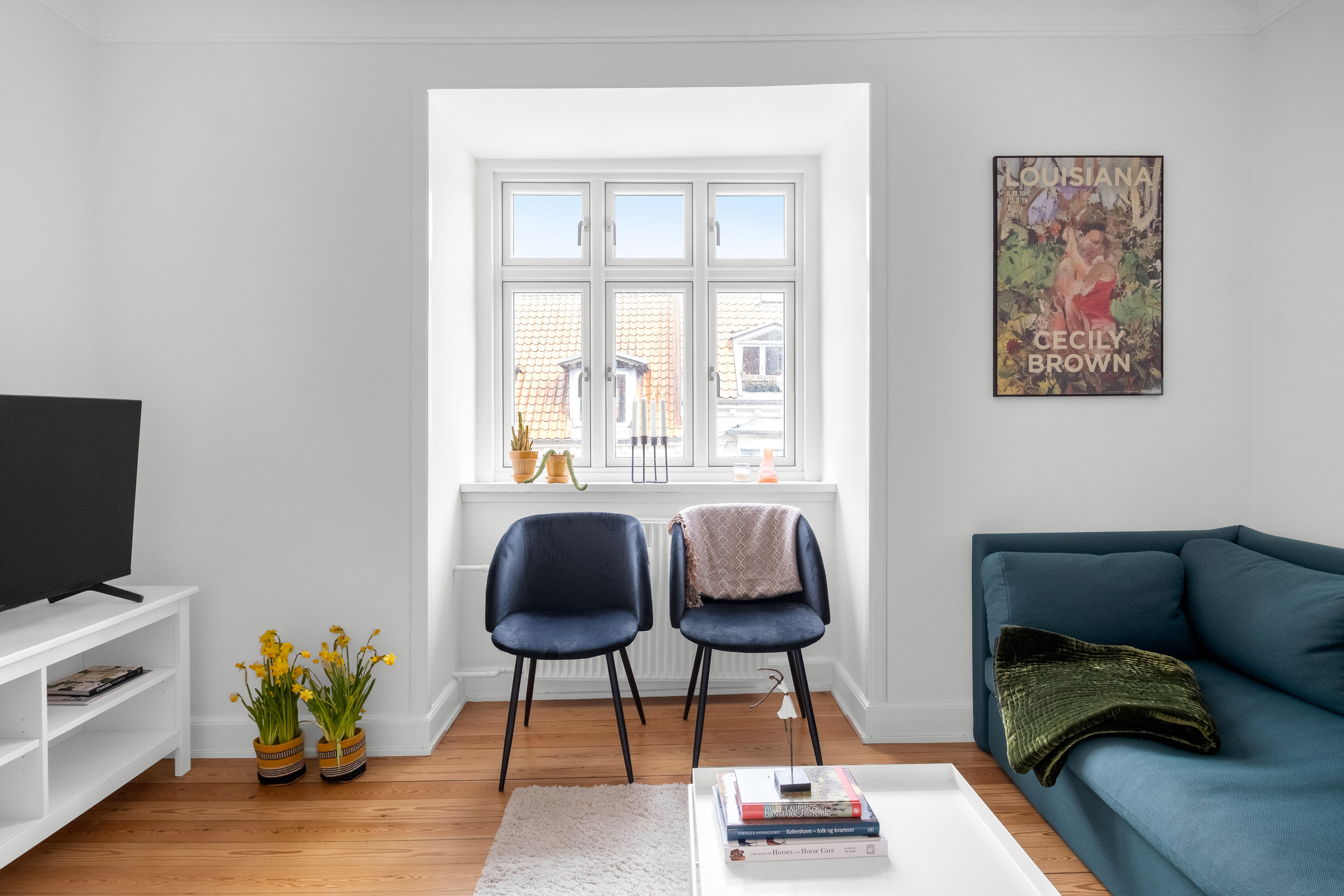 Fremhævet stue billede i fuldskærmstilstand. Billede af Jerichausgade 15, 4. th., 8000 Aarhus C