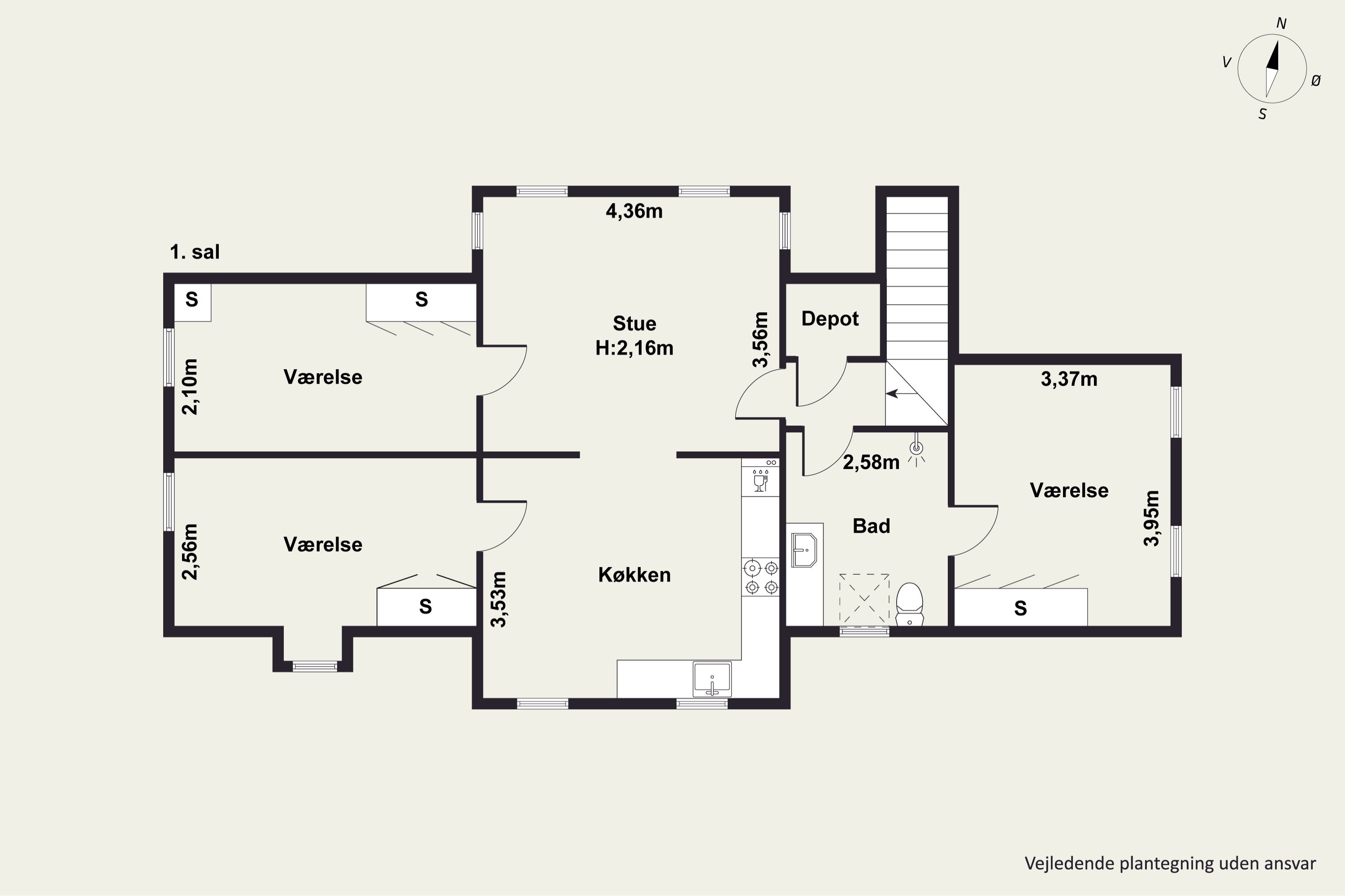 Plantegninger billede af Randersvej 14A+B, Hammershøj, 8830 Tjele