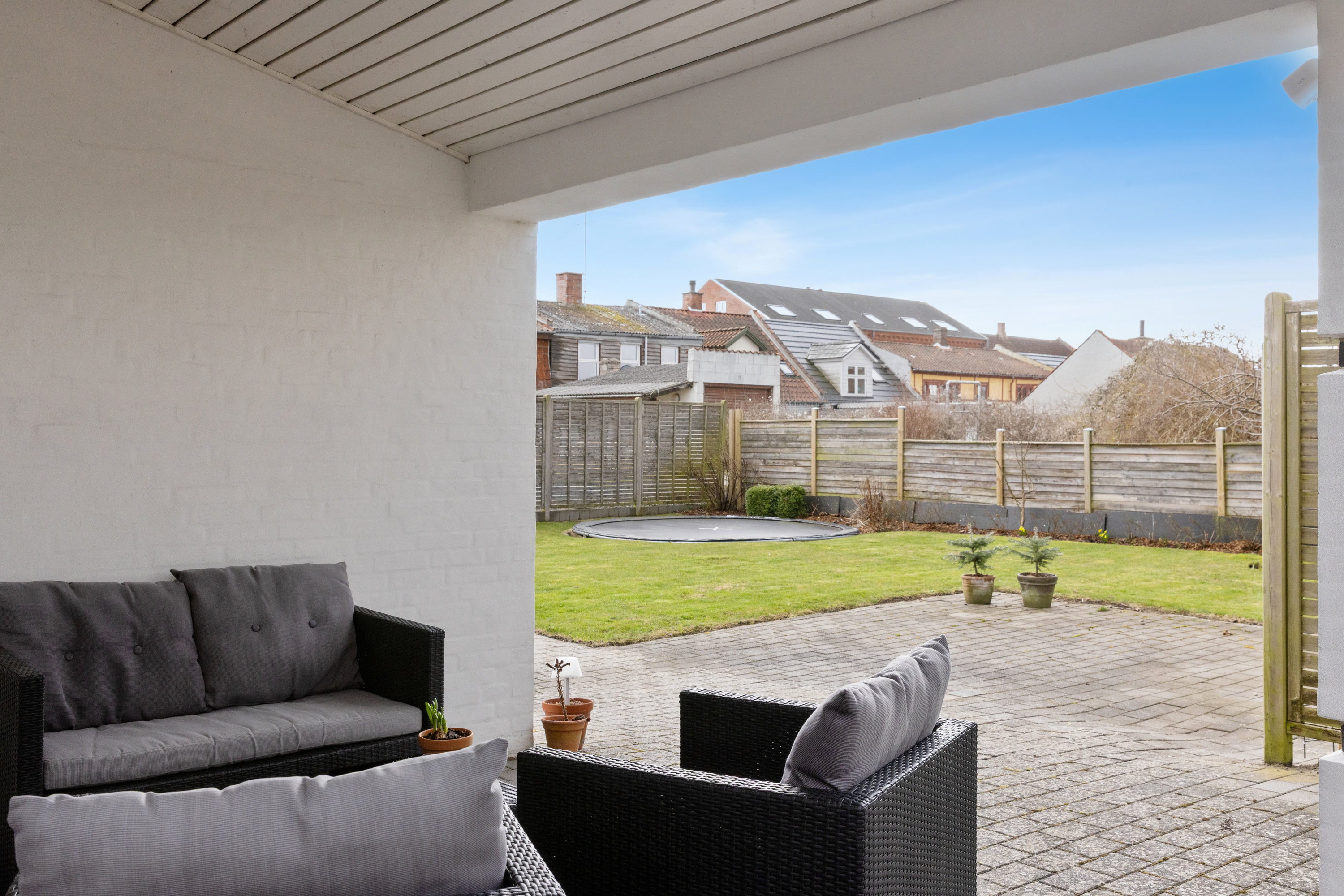 Fremhævet terrasse billede i fuldskærmstilstand. Billede af Baronvej 4, 5610 Assens